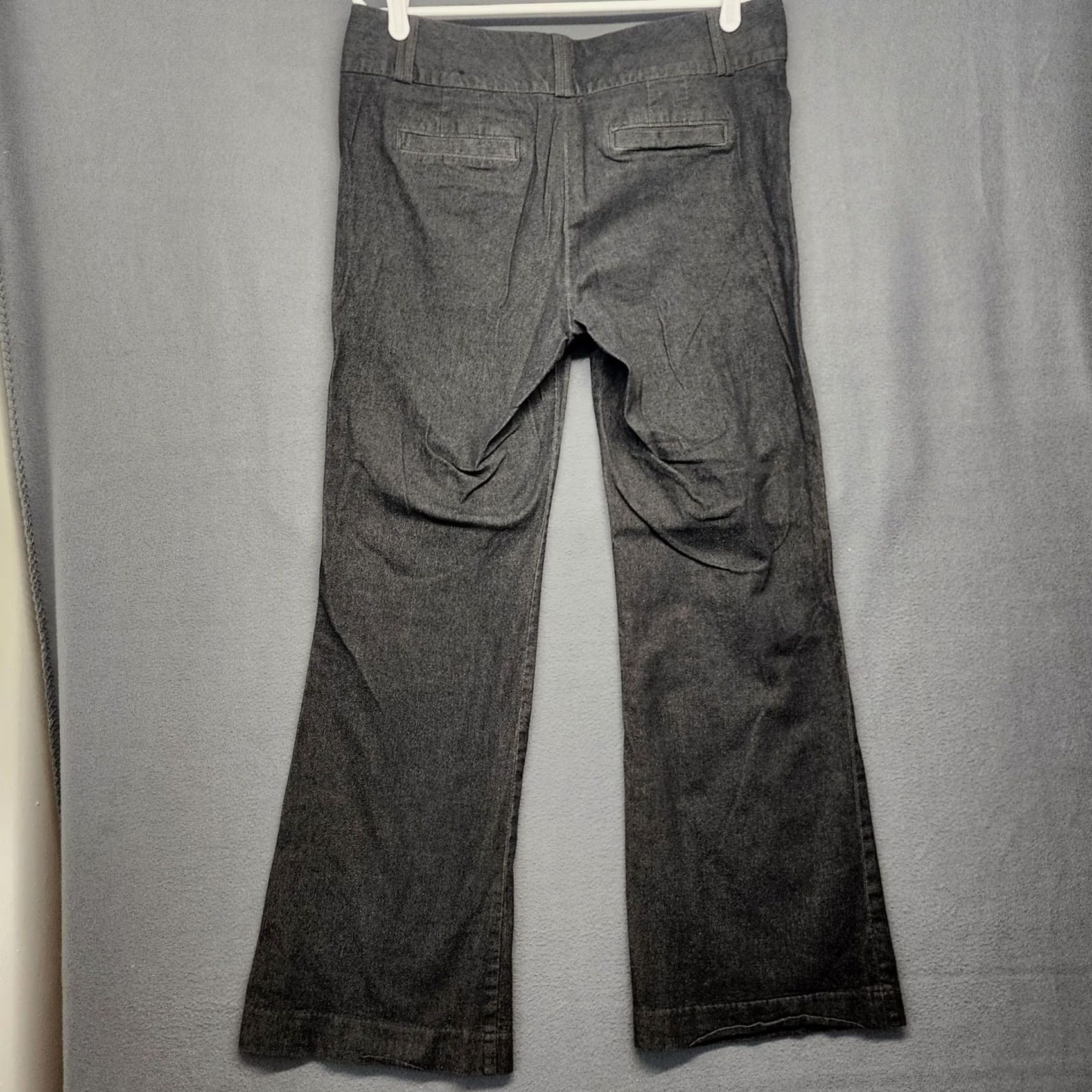 Banana Republic Banana Republic Women Black 14 Regular Wide Leg Denim Pants Jeans Martin Fit Size 36" / US 14 / IT 50 - 2 Thumbnail
