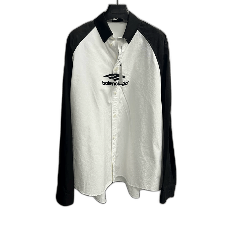 Balenciaga Balenciaga White and Black ButtonUp Shirt-2505 Size US M / EU 48-50 / 2 - 1 Thumbnail