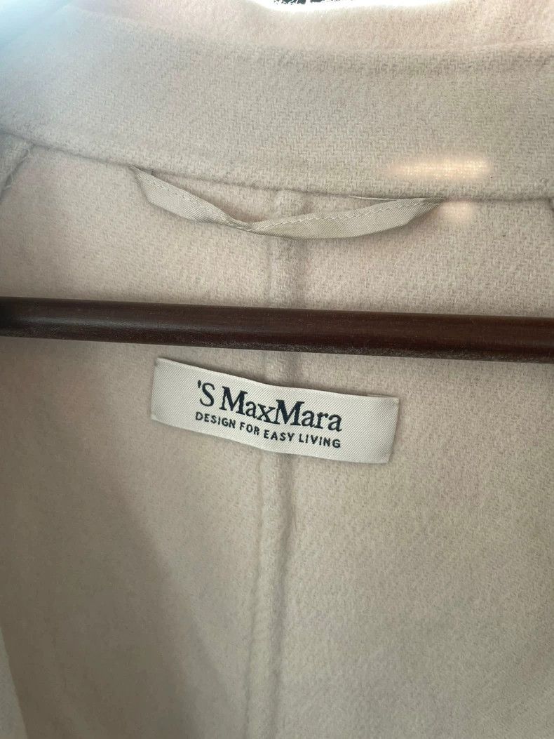 Max Mara Max Mara Coat Rice White Ice White Long Bathrobe Coat Cash Size XS / US 0-2 / IT 36-38 - 3 Thumbnail