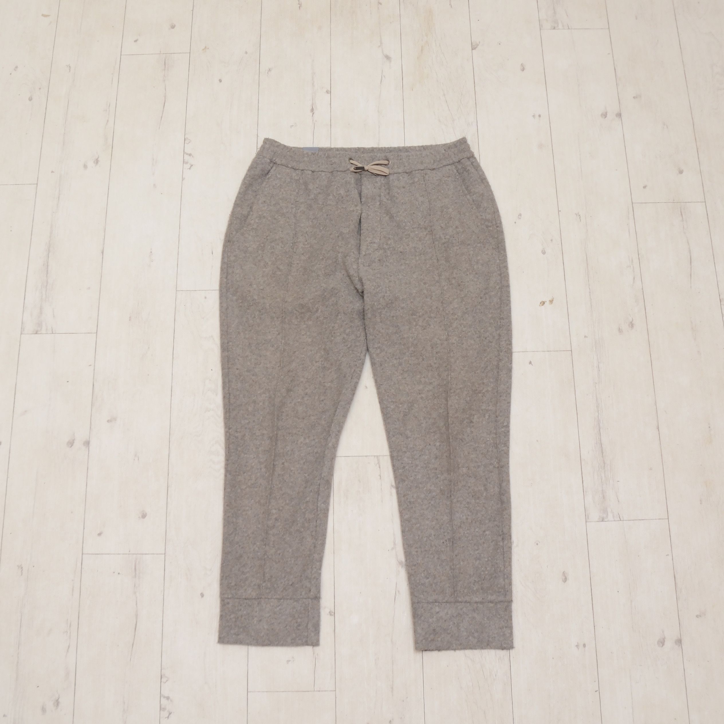 Other Luxury Hosio made of Yarn Beige Wool Cropet Pants Size 50 Size 40R - 1 Thumbnail