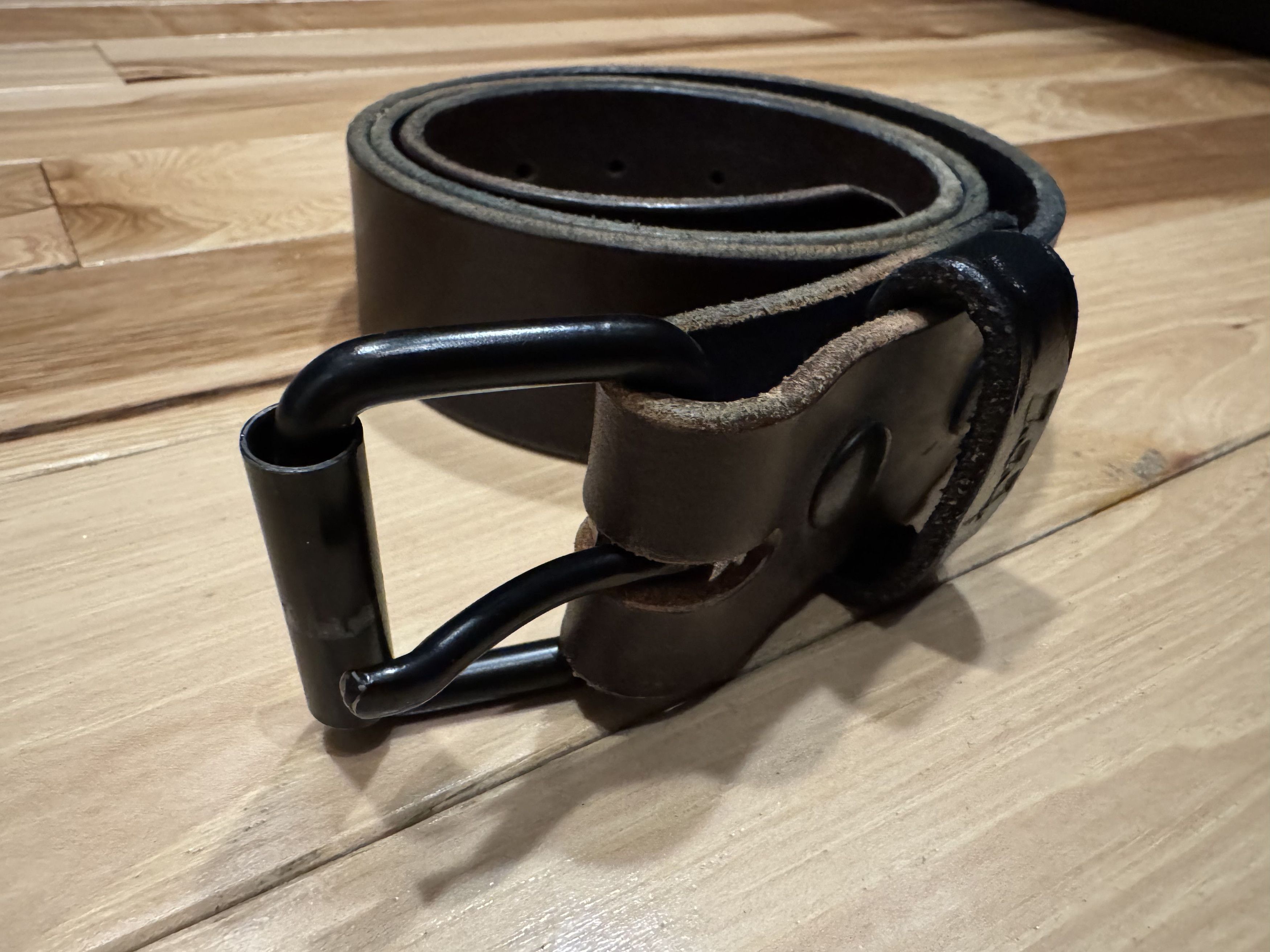 Ewing Dry Goods Ewing Dry Goods Brown English Bridle Minimalist Belt Size 36 - 1 Thumbnail