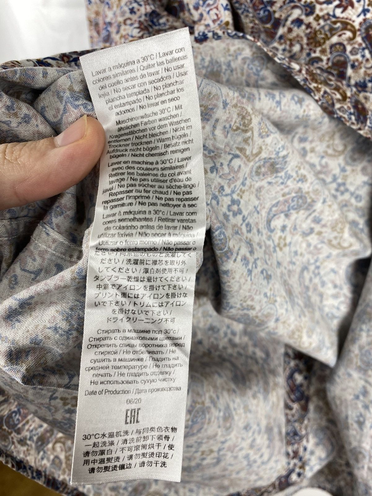 Hackett Hackett Paisley Printed Shirt Button Up size XL Size US XL / EU 56 / 4 - 9 Thumbnail