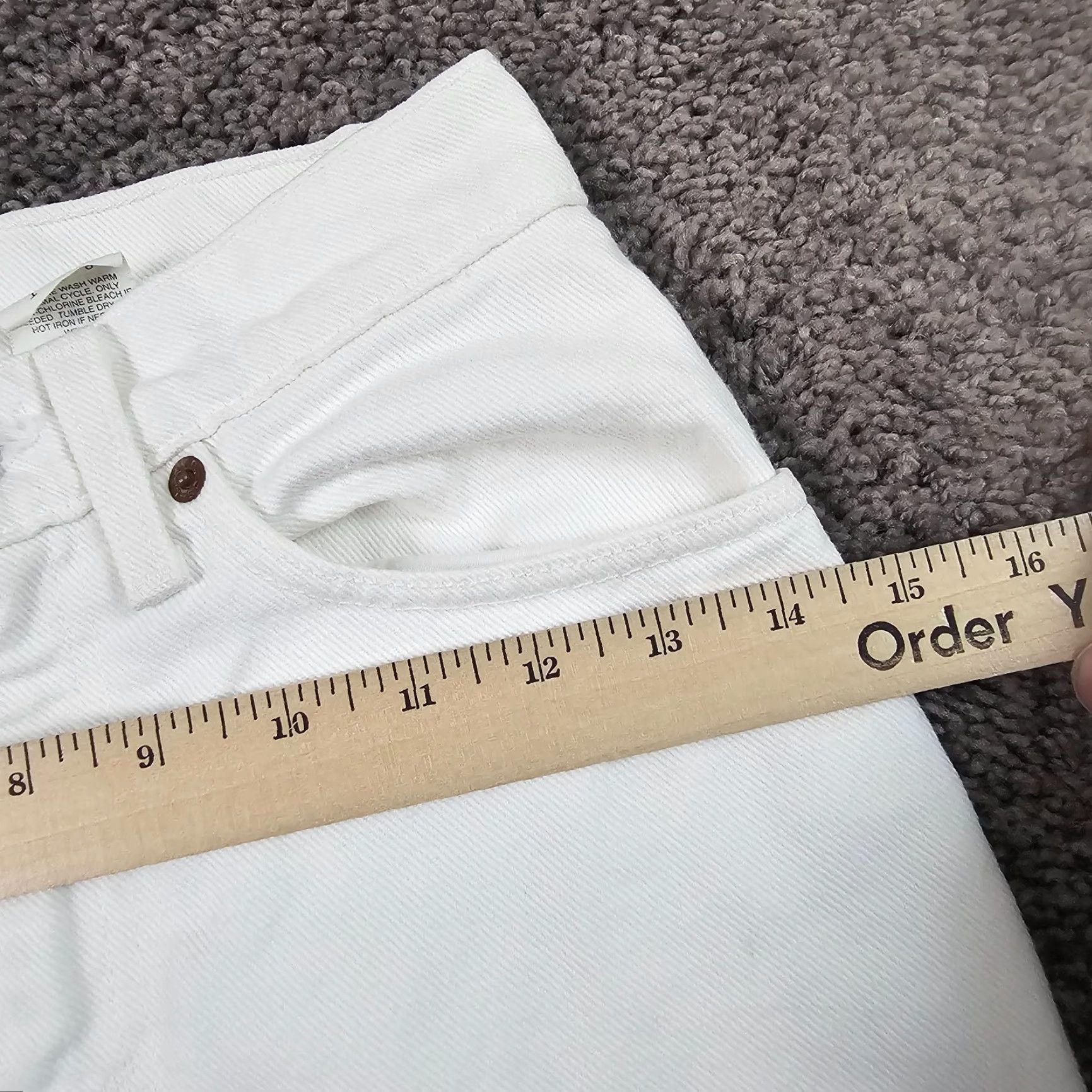 Levi's VINTAGE Levi's Jeans 512 Womens Slim White 1 High Rise Denim 21x26 USA Size 42" / US 20 - 6 Thumbnail