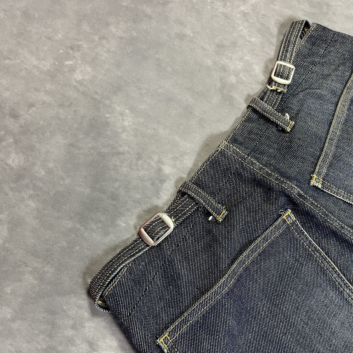 Issey Miyake Zucca Baggy Wide Leg Indigo Denim Y2k Adjustable Rare Jeans Size US 28 / EU 44 - 11 Thumbnail