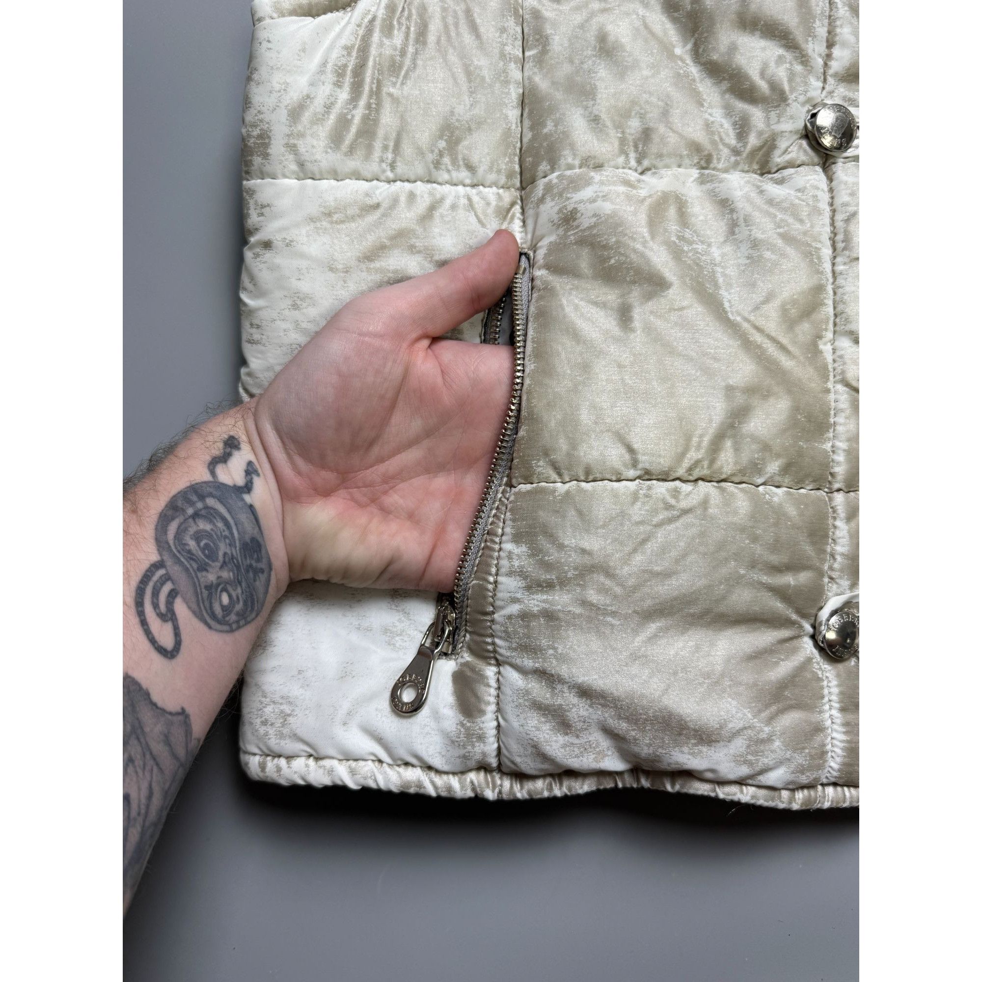 Iceberg Iceberg Jeans Vintage Distressed Silver Vest (Y1116) Size M / US 6-8 / IT 42-44 - 5 Thumbnail
