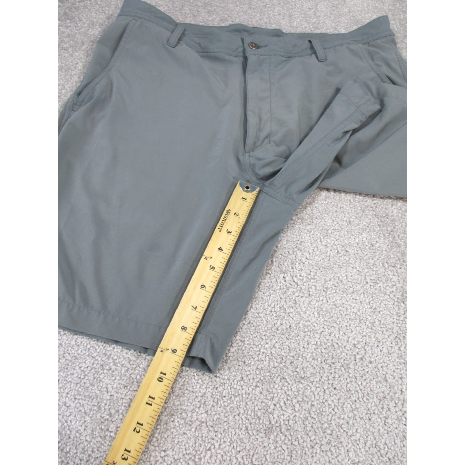 Footjoy Footjoy Shorts Mens 36 Gray Lightweight Chino Polyester Spandex Stain Preowned Outdoor Sports Mens Size US 36 / EU 52 - 4 Thumbnail