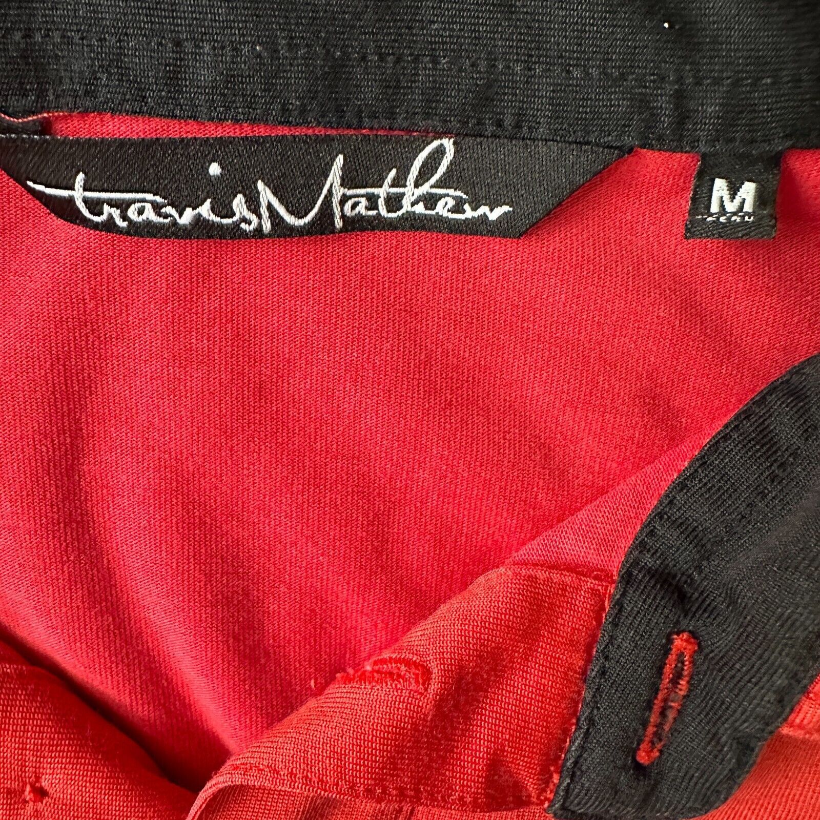 TravisMathew Travis Mathew Polo Shirt Men’s Medium Pinkish Red Cotton Size US M / EU 48-50 / 2 - 5 Thumbnail