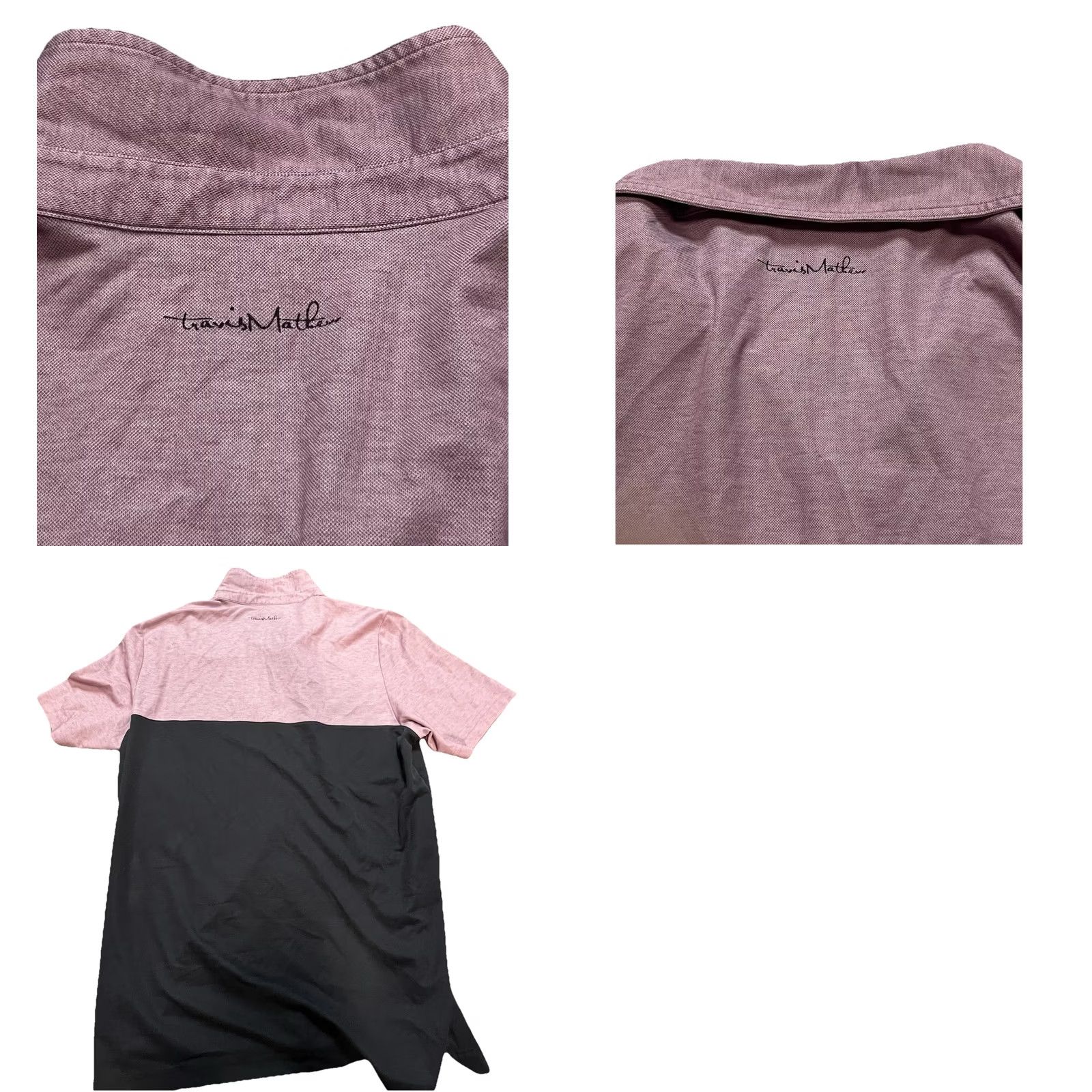 TravisMathew TravisMathew Polo Shirt L Purple Black Colorblock Short Sleeve Golf Casual Mens Size US L / EU 52-54 / 3 - 8 Thumbnail
