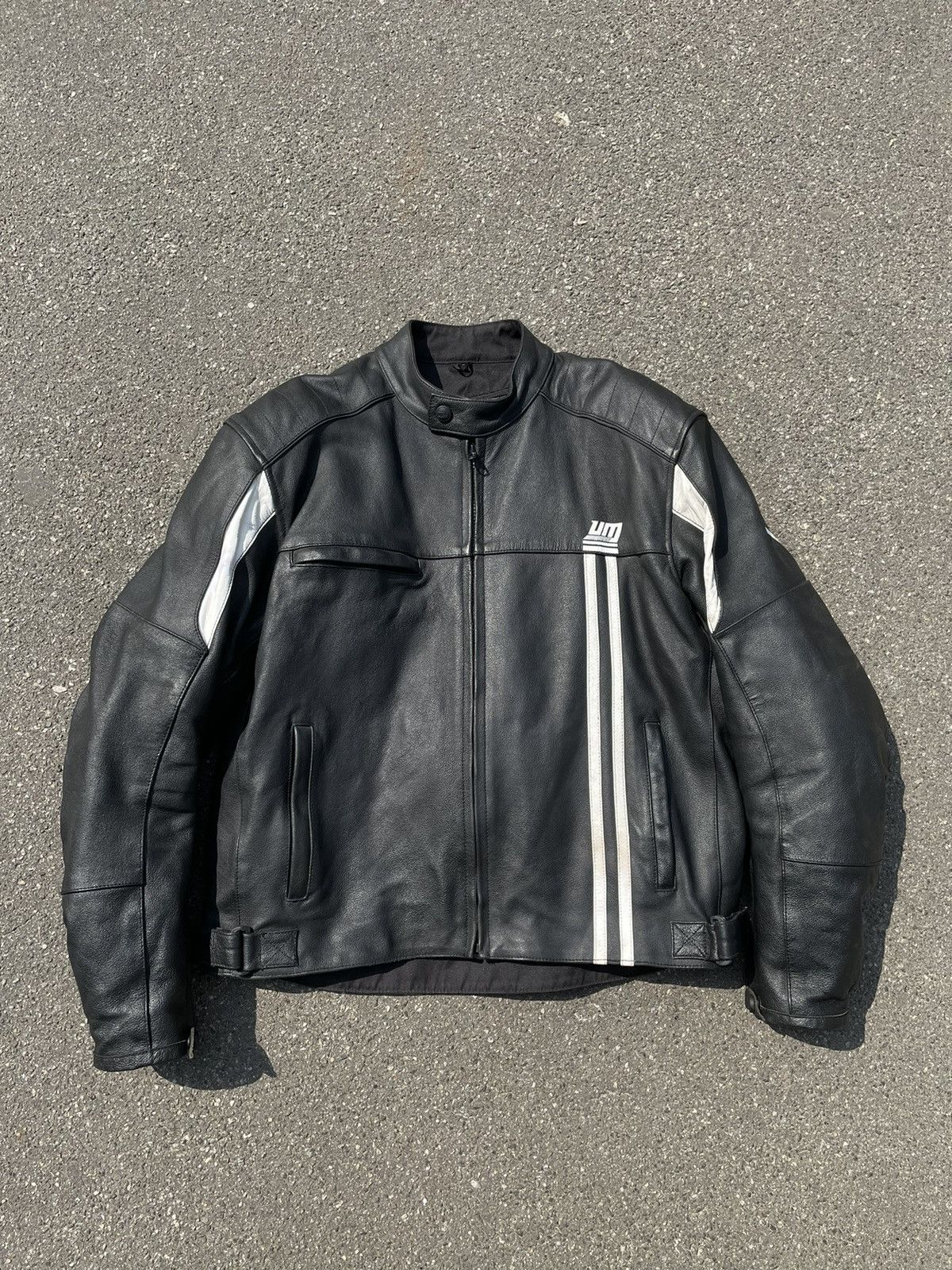 Genuine Leather × Vintage Vintage Genuine Leather Motorcycle Sport Racing Biker Jacket Size US XXL / EU 58 / 5 - 2 Thumbnail