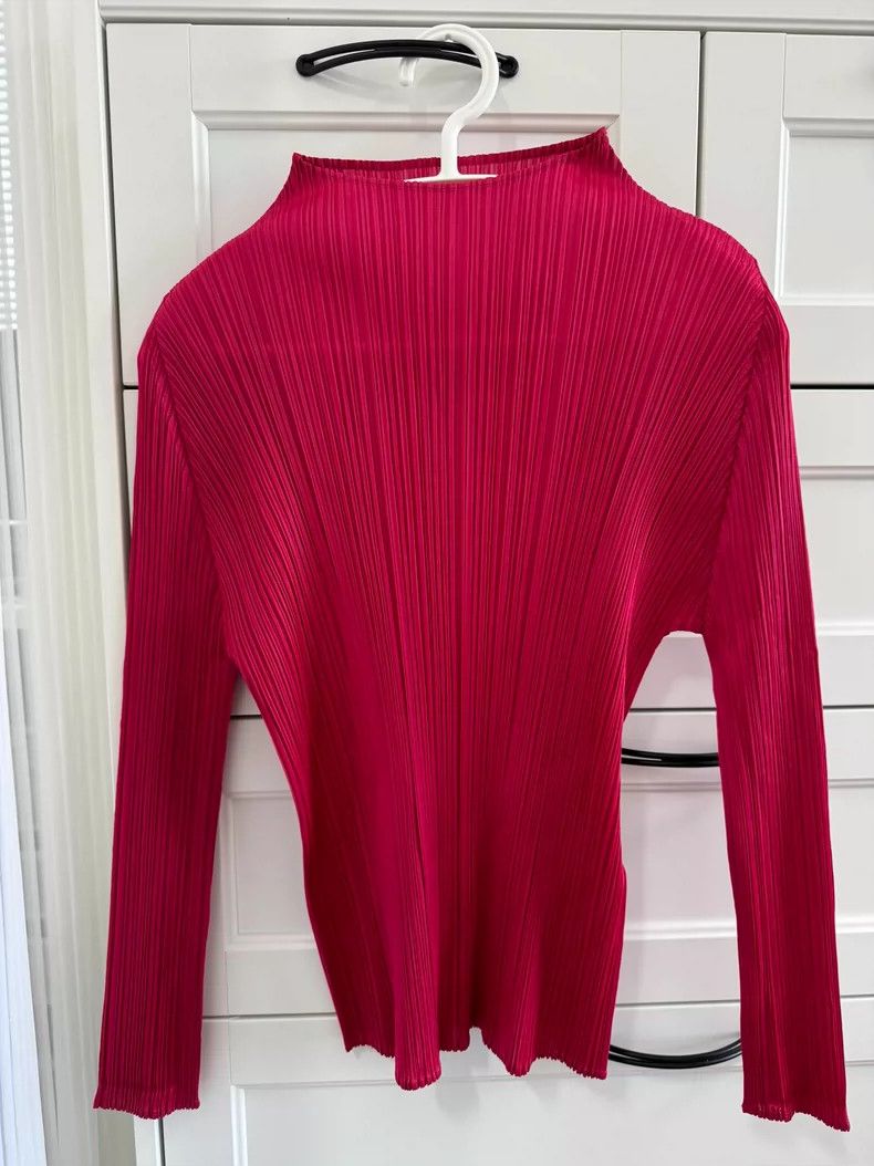 Other Issey Miyake size:3 Pink pleated long-sleeved top Size XS / US 0-2 / IT 36-38 - 1 Thumbnail