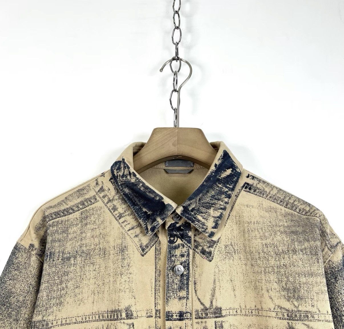Dior Dior Beige Vintage Gradient Print Denim Jacket K12 Size US XS / EU 42 / 0 - 3 Thumbnail