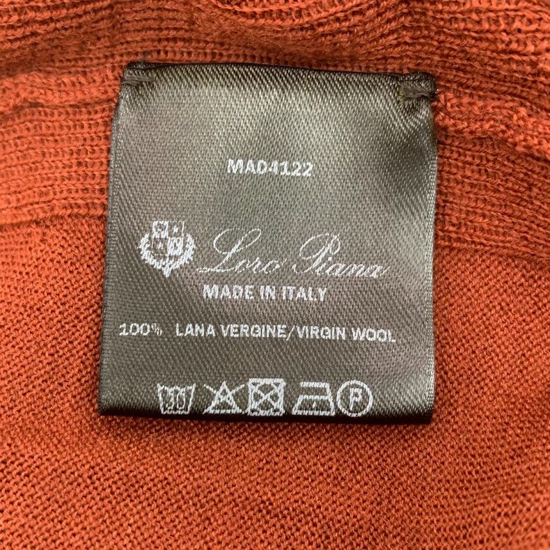 Loro Piana LORO PIANA Brown V-neck single row knit cardigan coat with Size M / US 6-8 / IT 42-44 - 8 Thumbnail