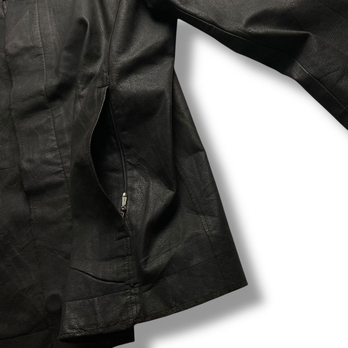 Allegri ALLEGRI HIDDEN BUTTON UP GENUINE LEATHER JACKET Size US XL / EU 56 / 4 - 7 Thumbnail