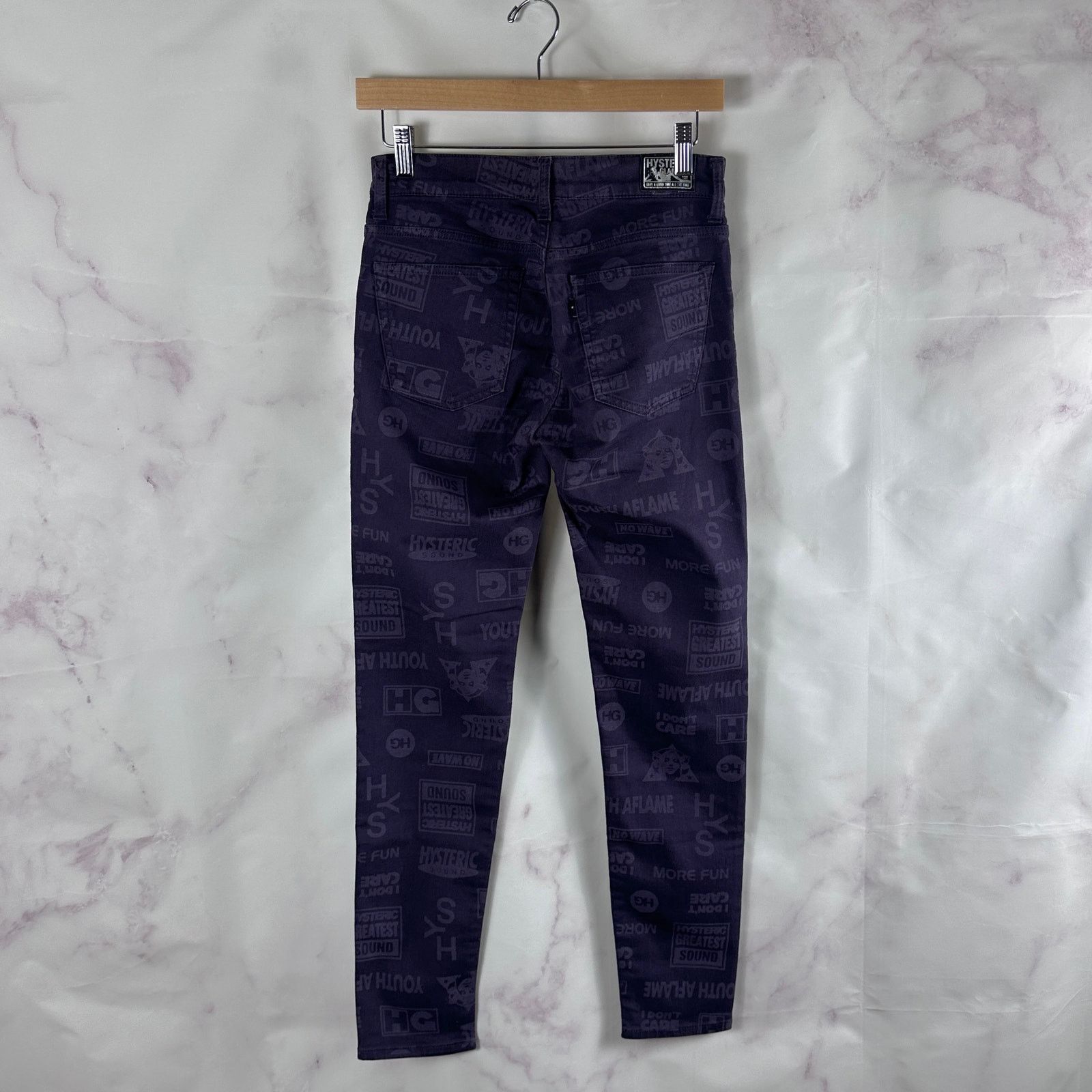 Hysteric Glamour Purple All-Over Print Pants Size US 27 - 5 Thumbnail