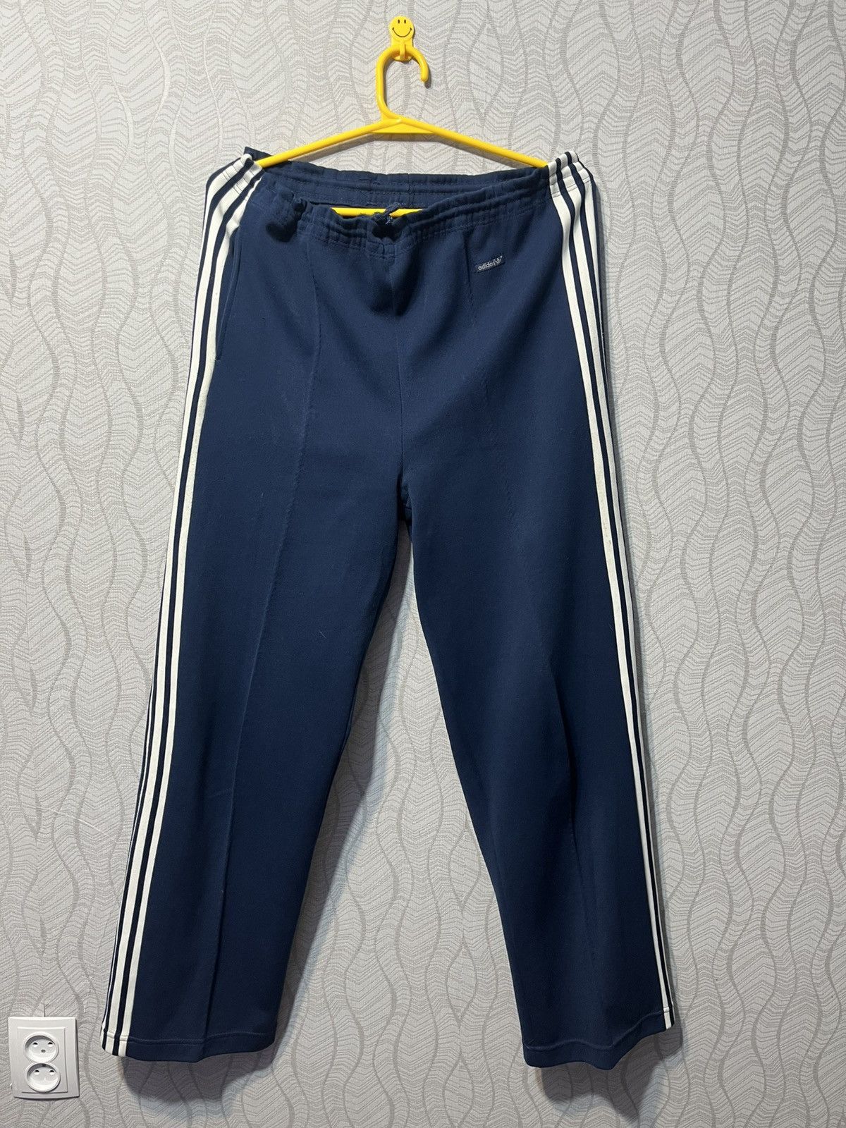 Adidas Rare Vintage 70s Adidas Blue Striped Ventex Sweatpants Size US 34 / EU 50 - 1 Thumbnail