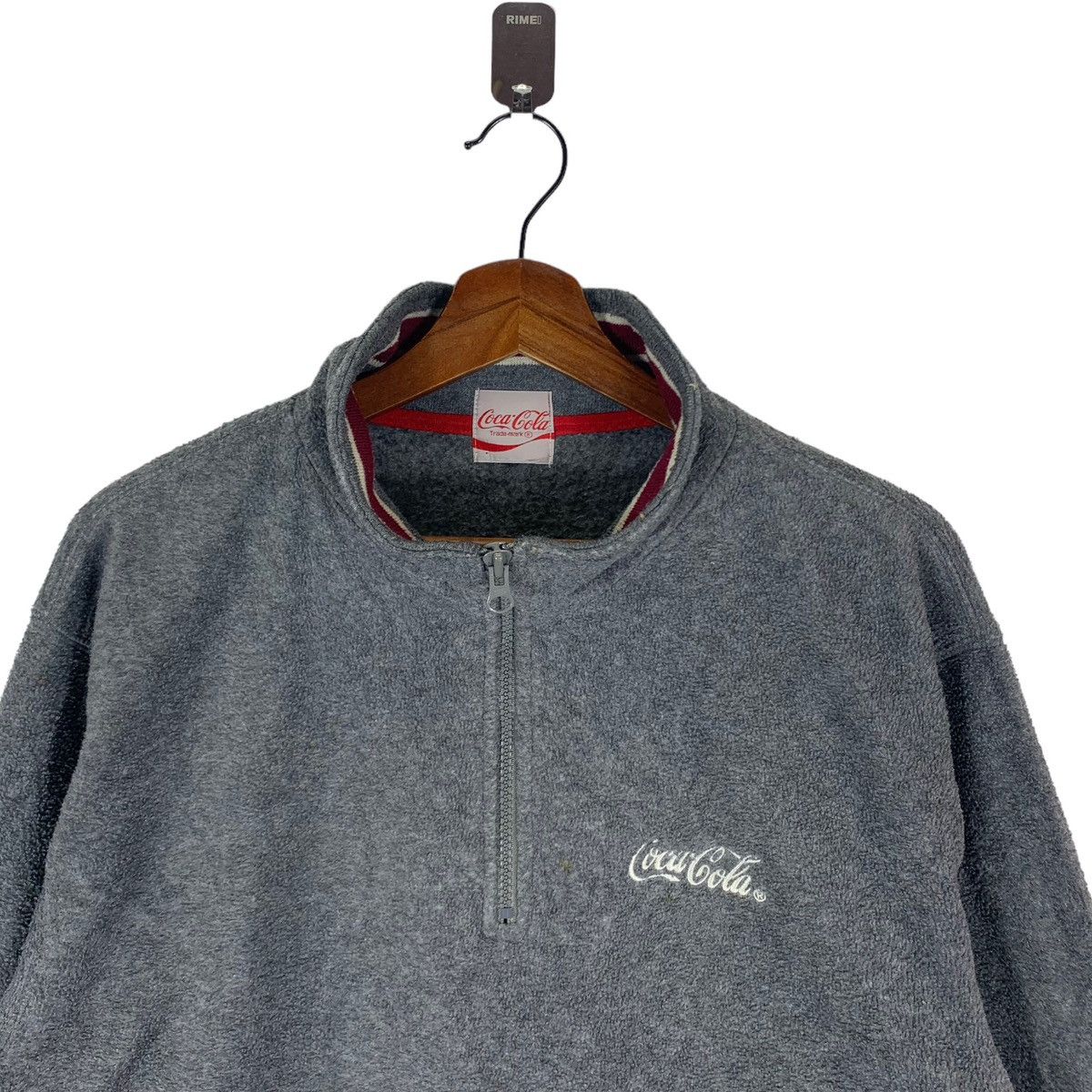 Vintage VINTAGE COCA COLA FLEECE HALF ZIP SWEATER Size US M / EU 48-50 / 2 - 3 Thumbnail