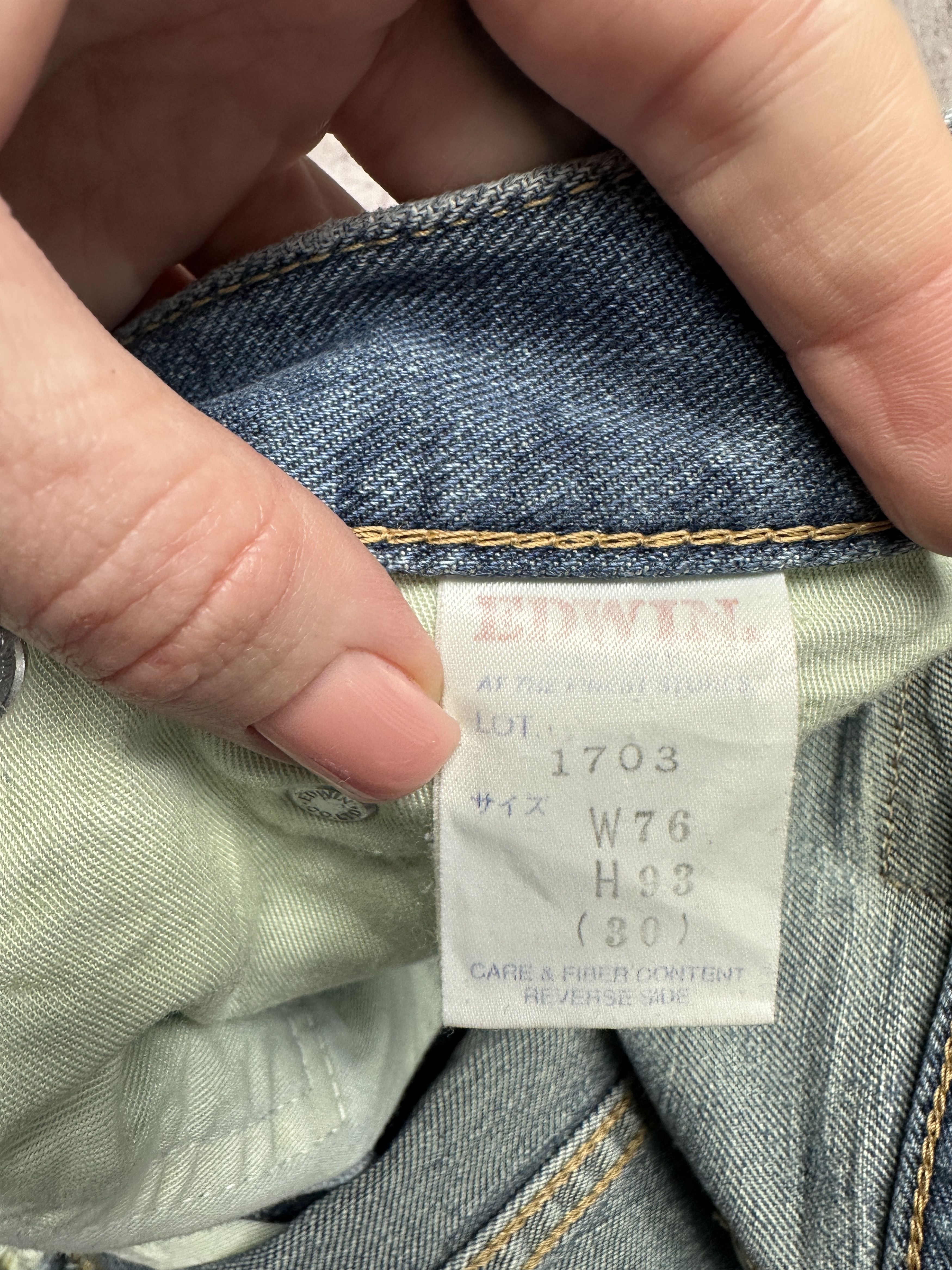 Edwin Edwin Vintage Mens Denim Pants Jeans Size US 28 / EU 44 - 6 Thumbnail