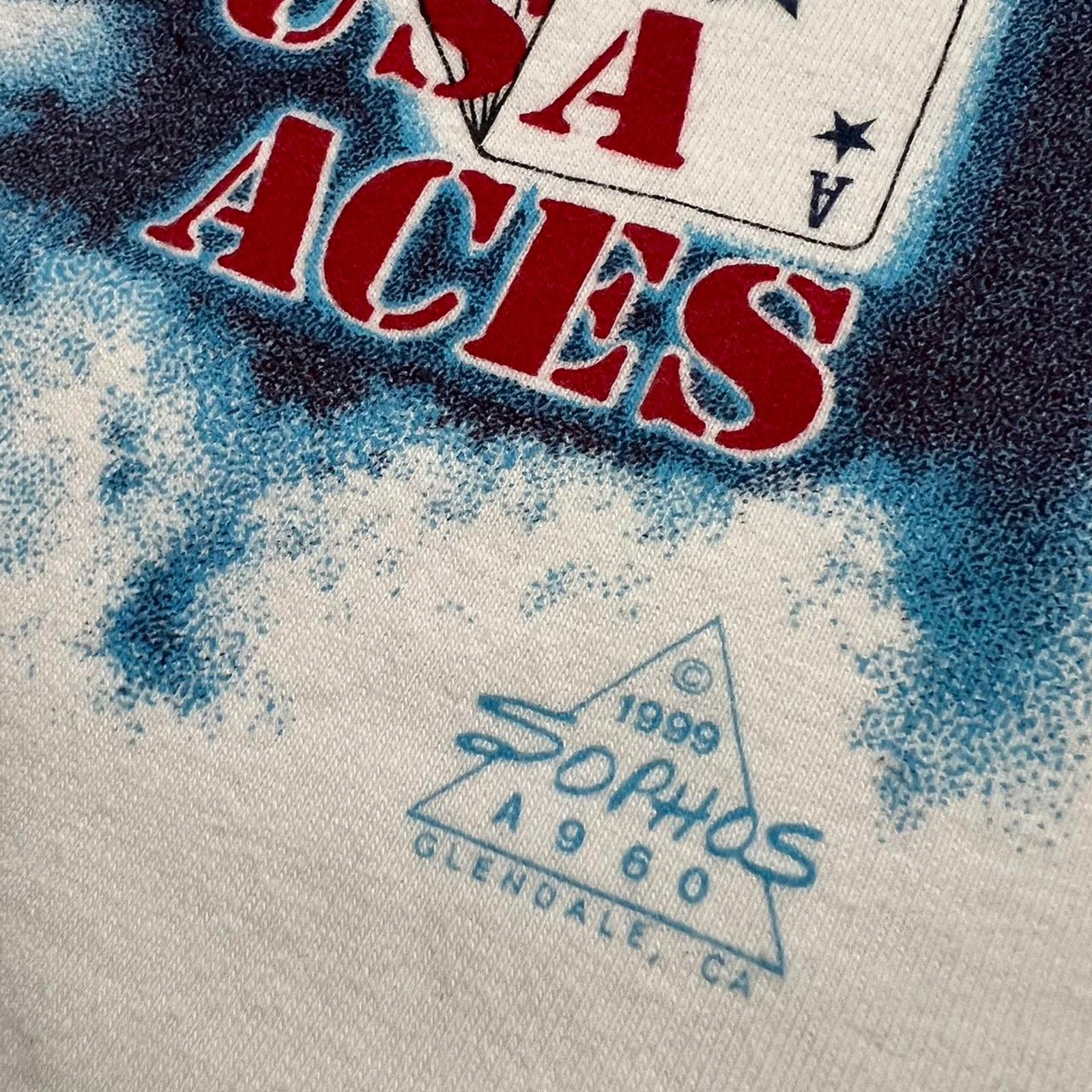 Hanes Vintage Sophos 90s Men Sz M USA Aces Airplane Tee Shirt M Size US M / EU 48-50 / 2 - 9 Thumbnail