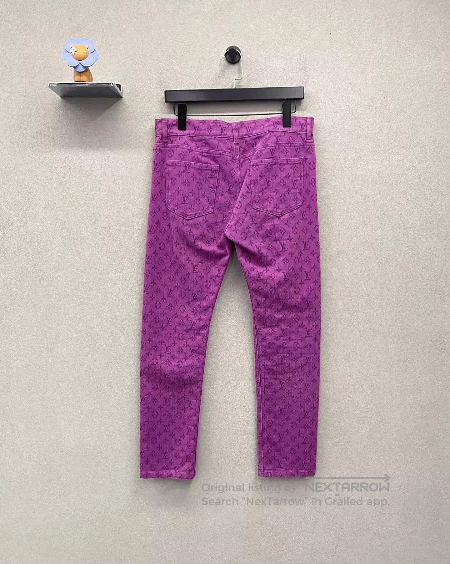 Louis Vuitton Purple Patterned Casual Pants Size 30. Size US 30 / EU 46 - 2 Thumbnail