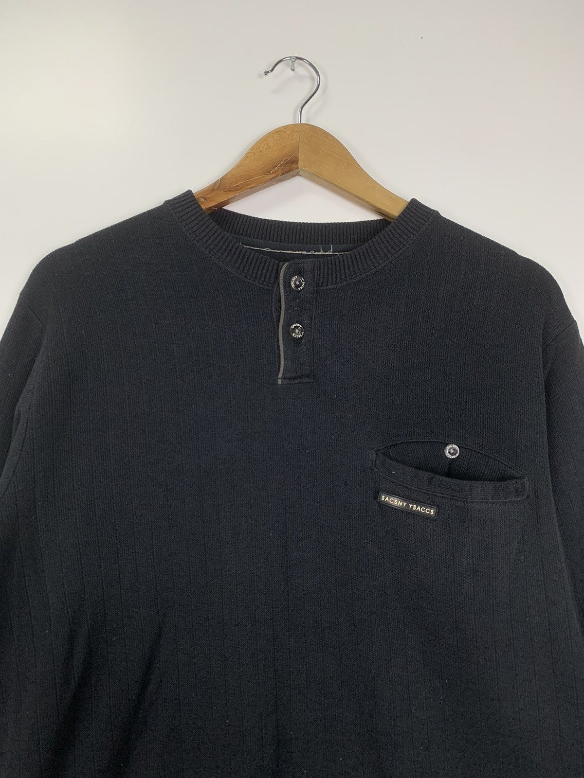 Designer × Vintage × Yohji Yamamoto Vintage Yohji Yamamoto Sweater Size US L / EU 52-54 / 3 - 3 Thumbnail