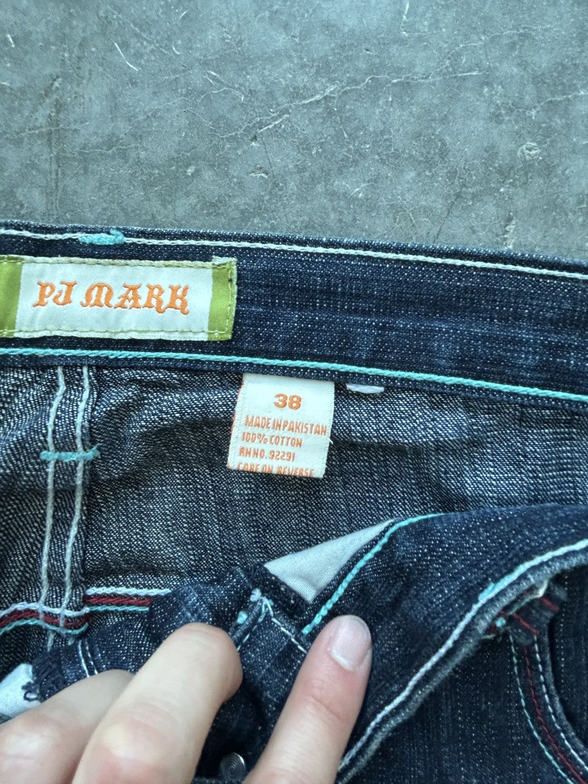 JNCO Vintage Y2K PJ Mark Baggy Denim Jeans Skater Pinkman Size US 38 / EU 54 - 7 Thumbnail
