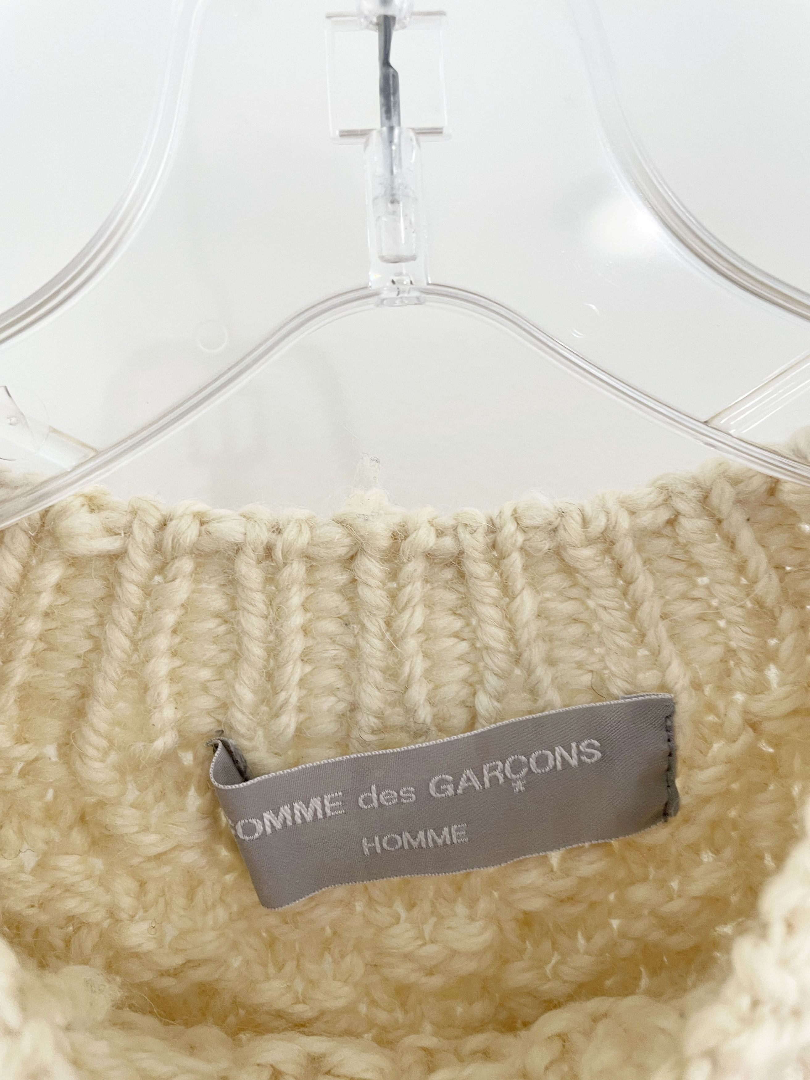 Comme des Garcons Homme 1999 Cableknit Sweater Size US S / EU 44-46 / 1 - 4 Thumbnail