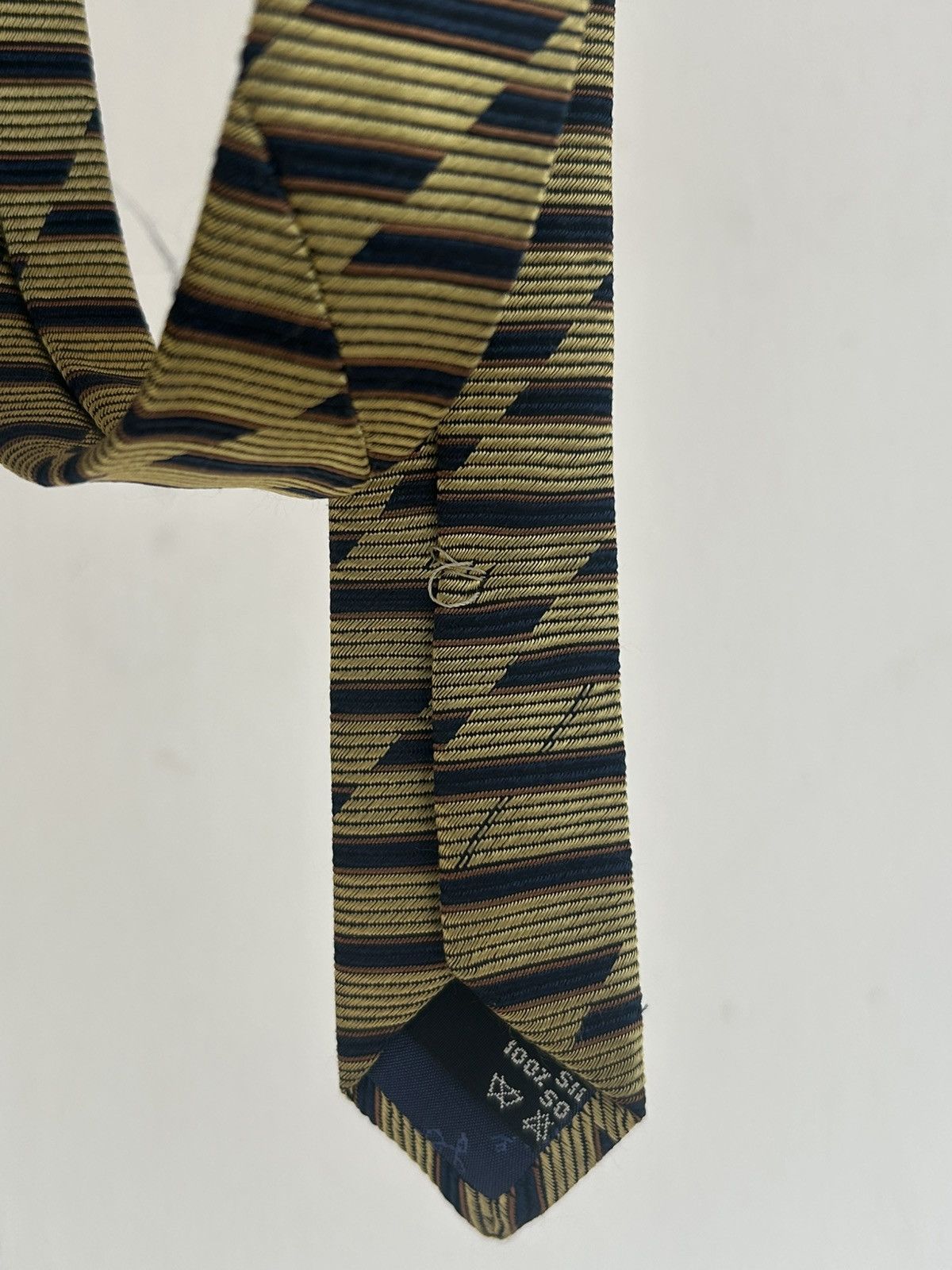 Salvatore Ferragamo Salvatore Ferragamo Vintage Tie Gold Black Size ONE SIZE - 4 Thumbnail