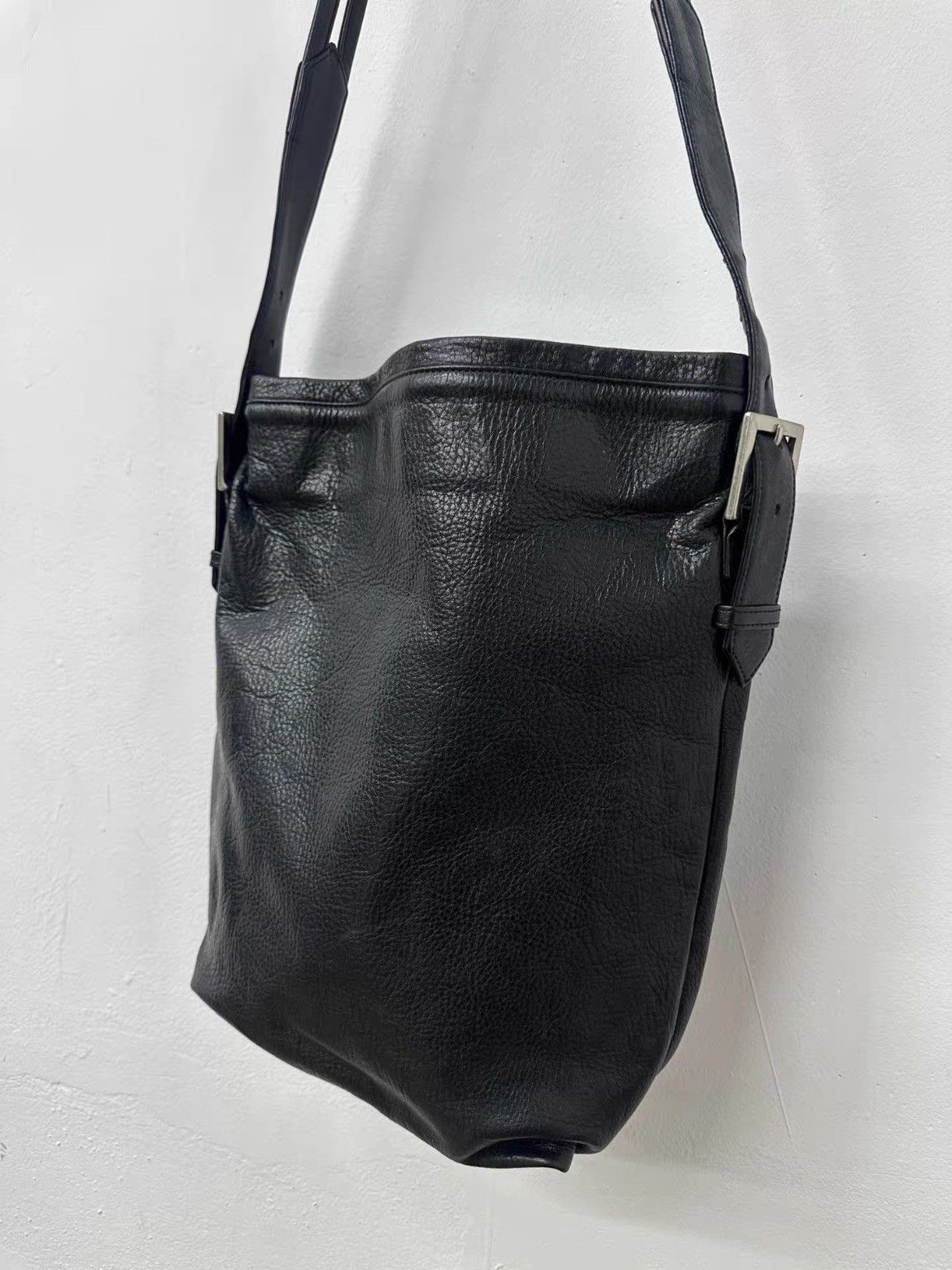 Yohji Yamamoto Yohji Yamamoto Double Belt Leather Tote Bag Size ONE SIZE - 5 Thumbnail