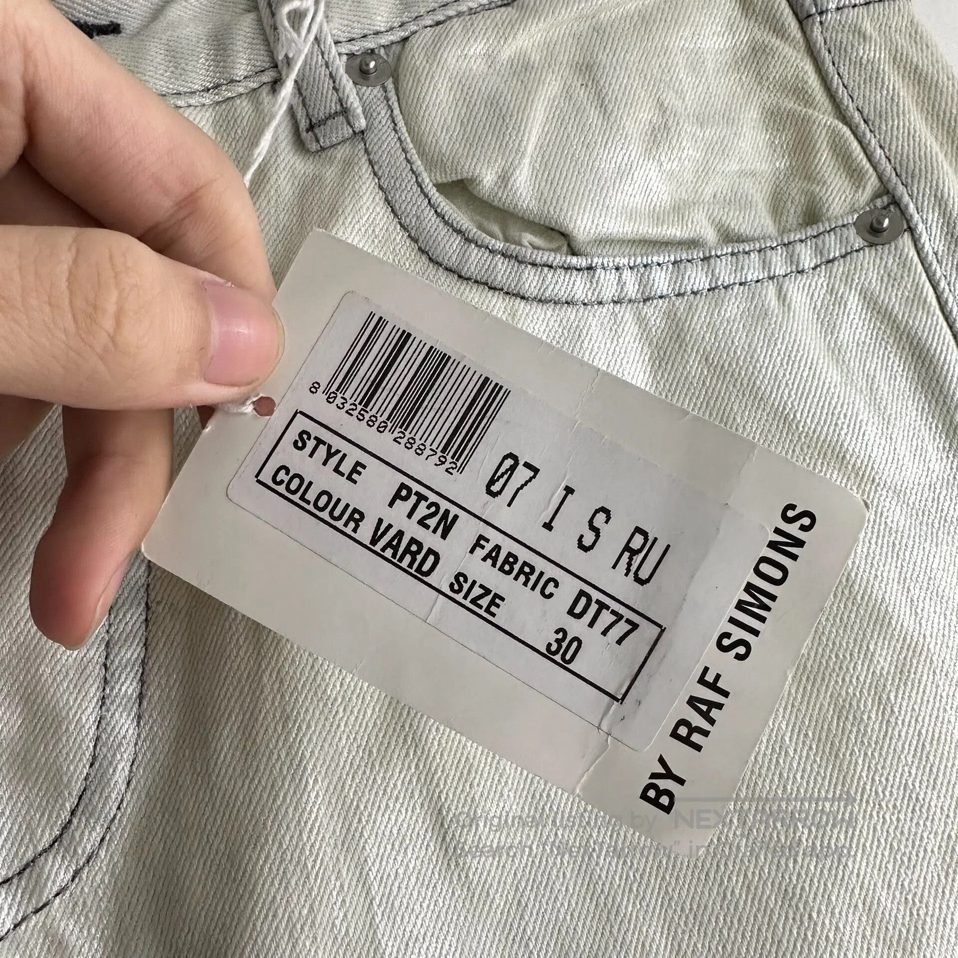 Raf by Raf Simons raf simons 07ss brush denim pants size 30. Size US 30 / EU 46 - 7 Thumbnail