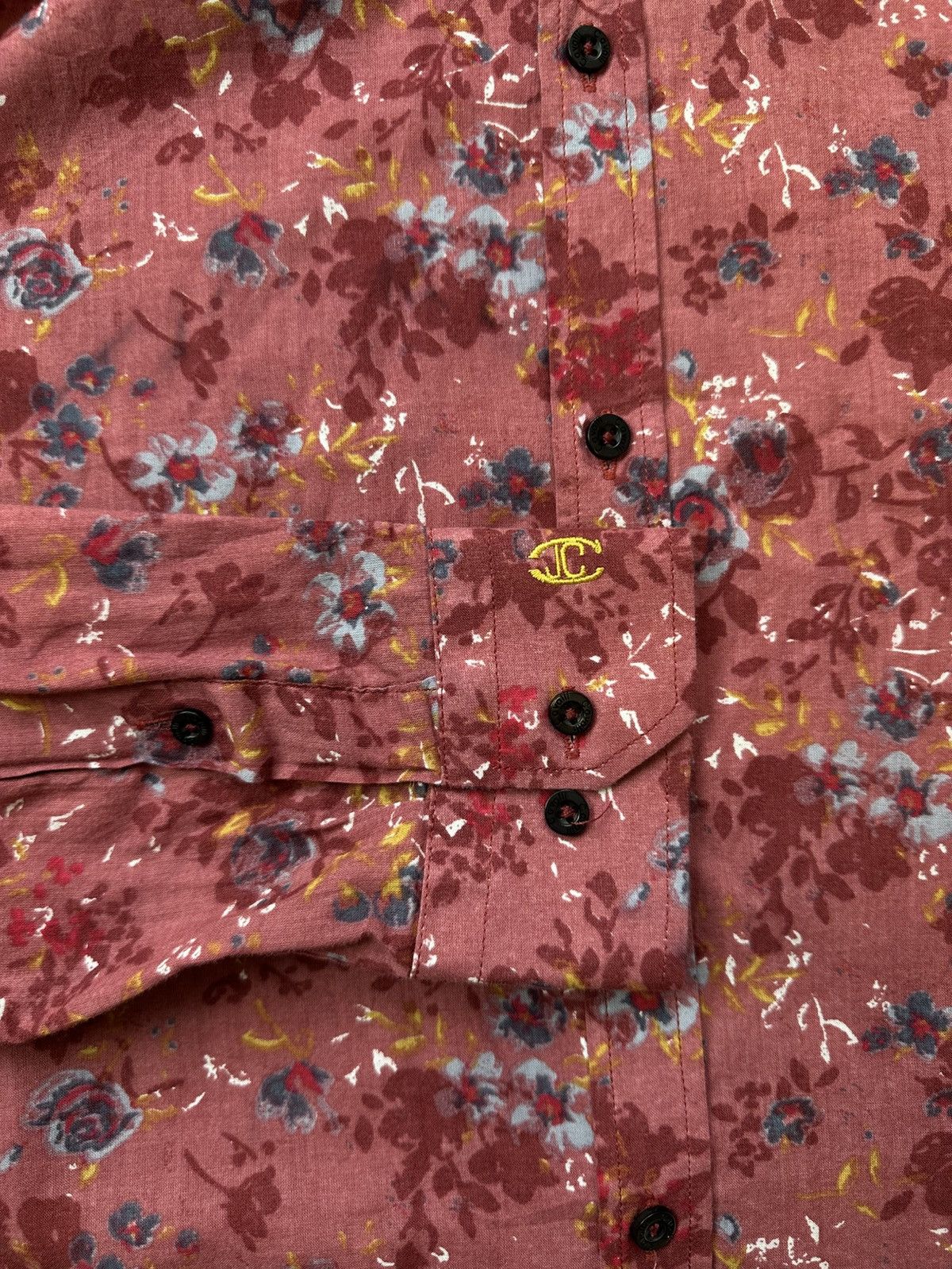 Just Cavalli Just Cavalli Flowers Print Shirt Button Up Size US XL / EU 56 / 4 - 7 Thumbnail