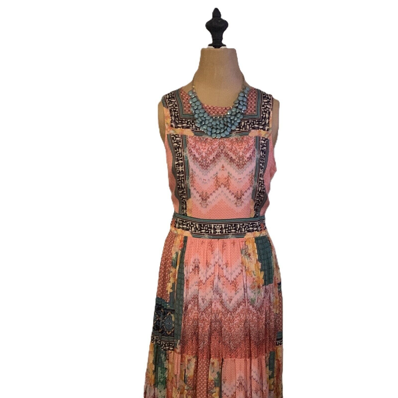 Anthropologie Anthropologie Bhanuni By Jyoti Alessandra Maxi Floral Dress Size L / US 10 / IT 46 - 3 Thumbnail