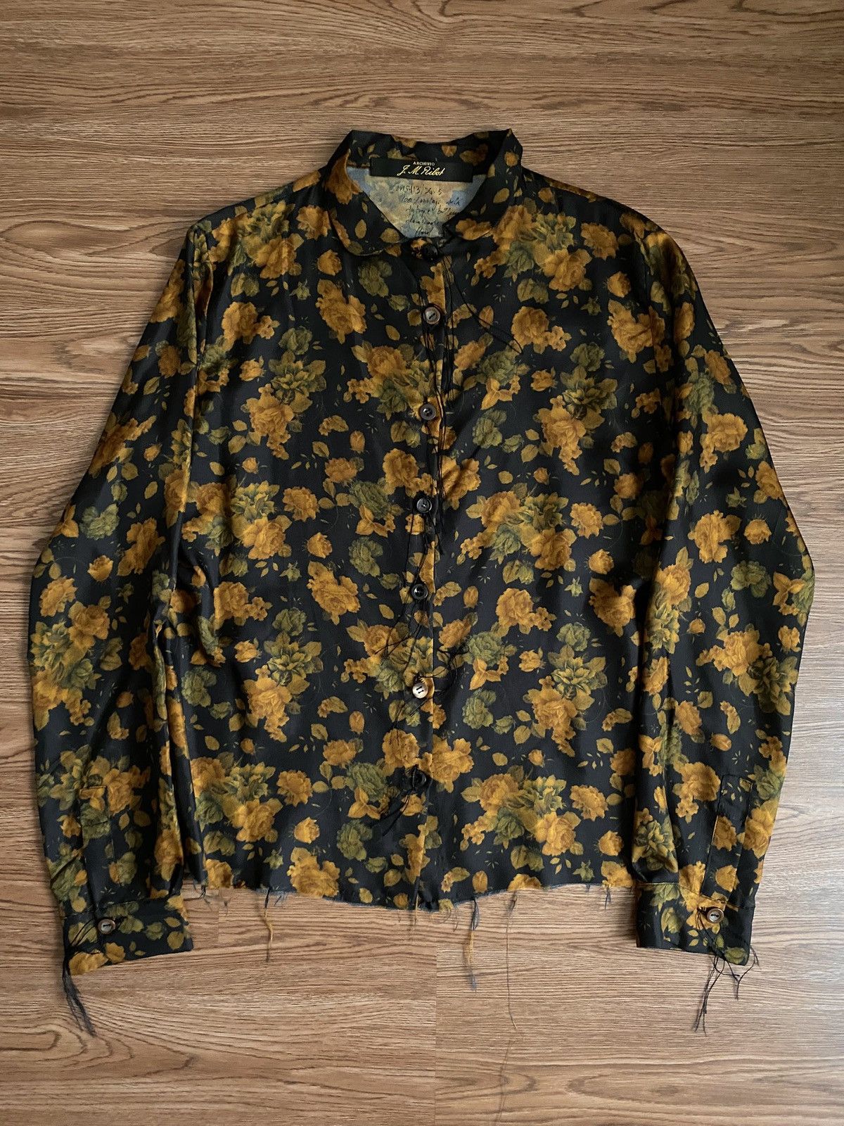 Archivio J.M. Ribot Antique Silk Floral Shirt