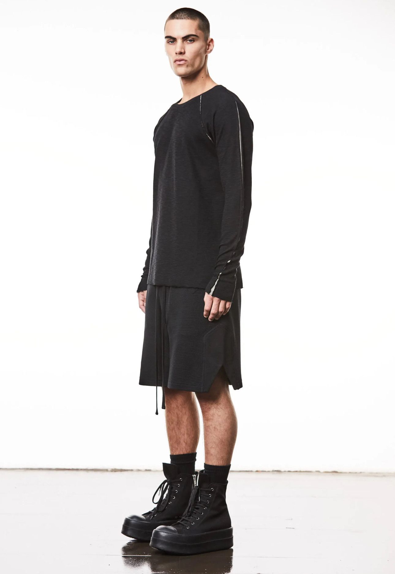 Thom/Krom TS 833 BLACK longsleeve t-shirt