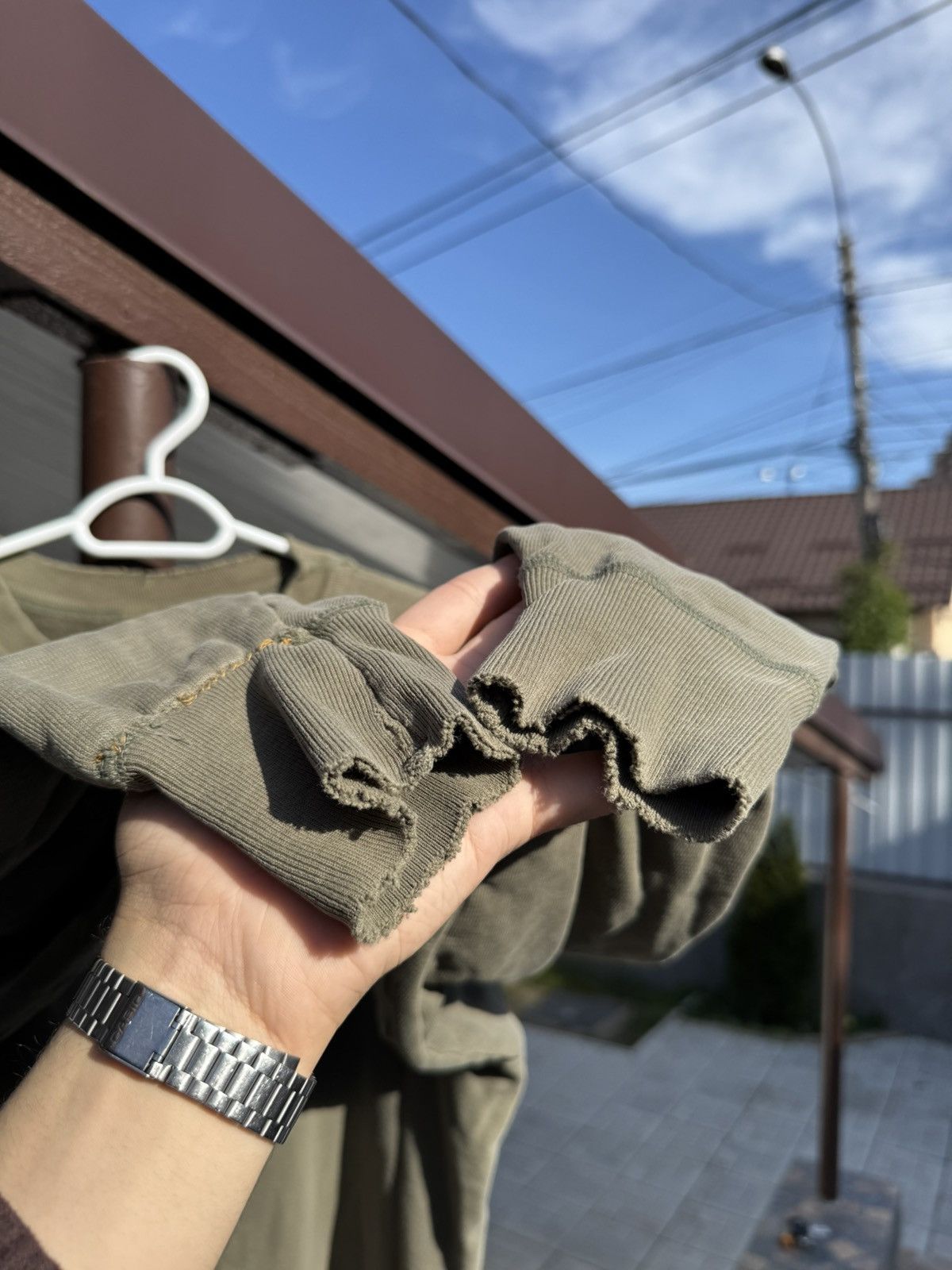 Other Balenciaga Type Blank Army Sweatshirt Size US L / EU 52-54 / 3 - 7 Thumbnail