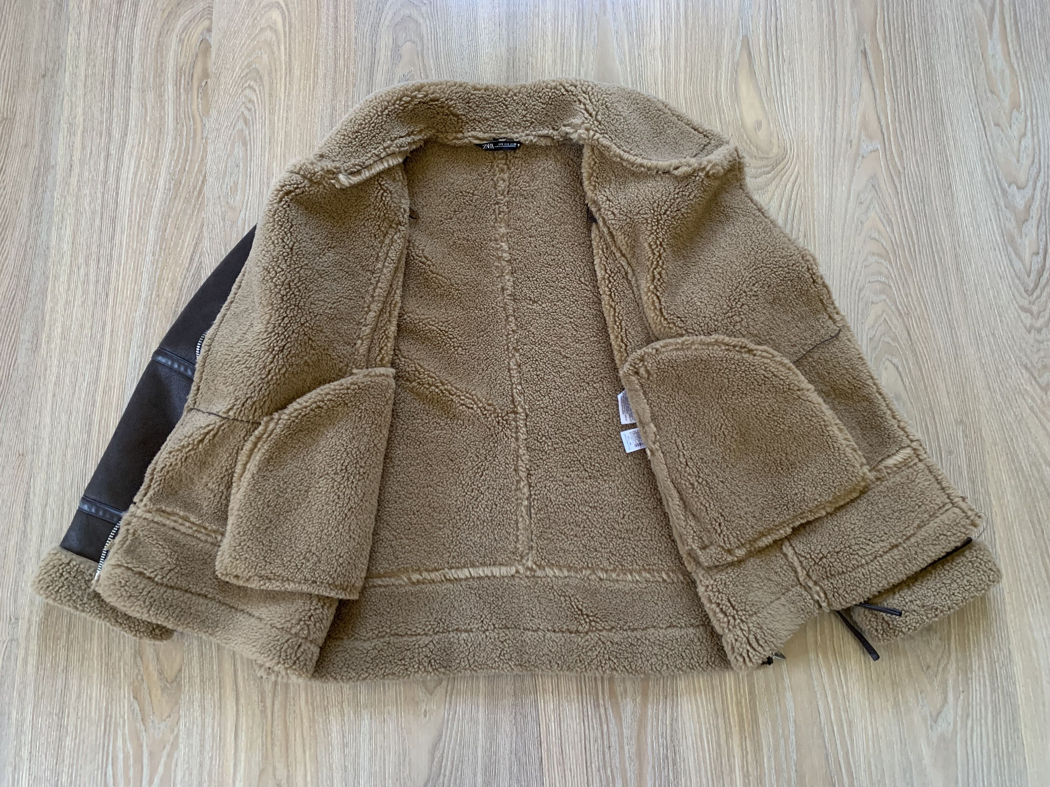Other Zara Oversized Sherpa Women's Sheepskin Coat Jacket Size S / US 4 / IT 40 - 4 Thumbnail