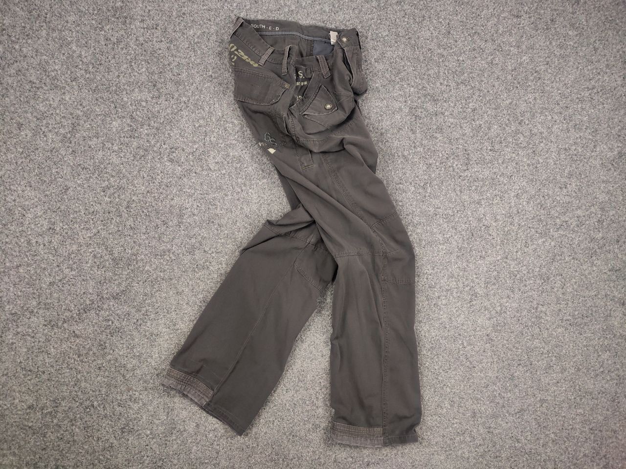 G-Star Vintage G star Raw 5204 Cargo Elwood Gray Bondage Pants Size US 32 / EU 48 - 15 Thumbnail
