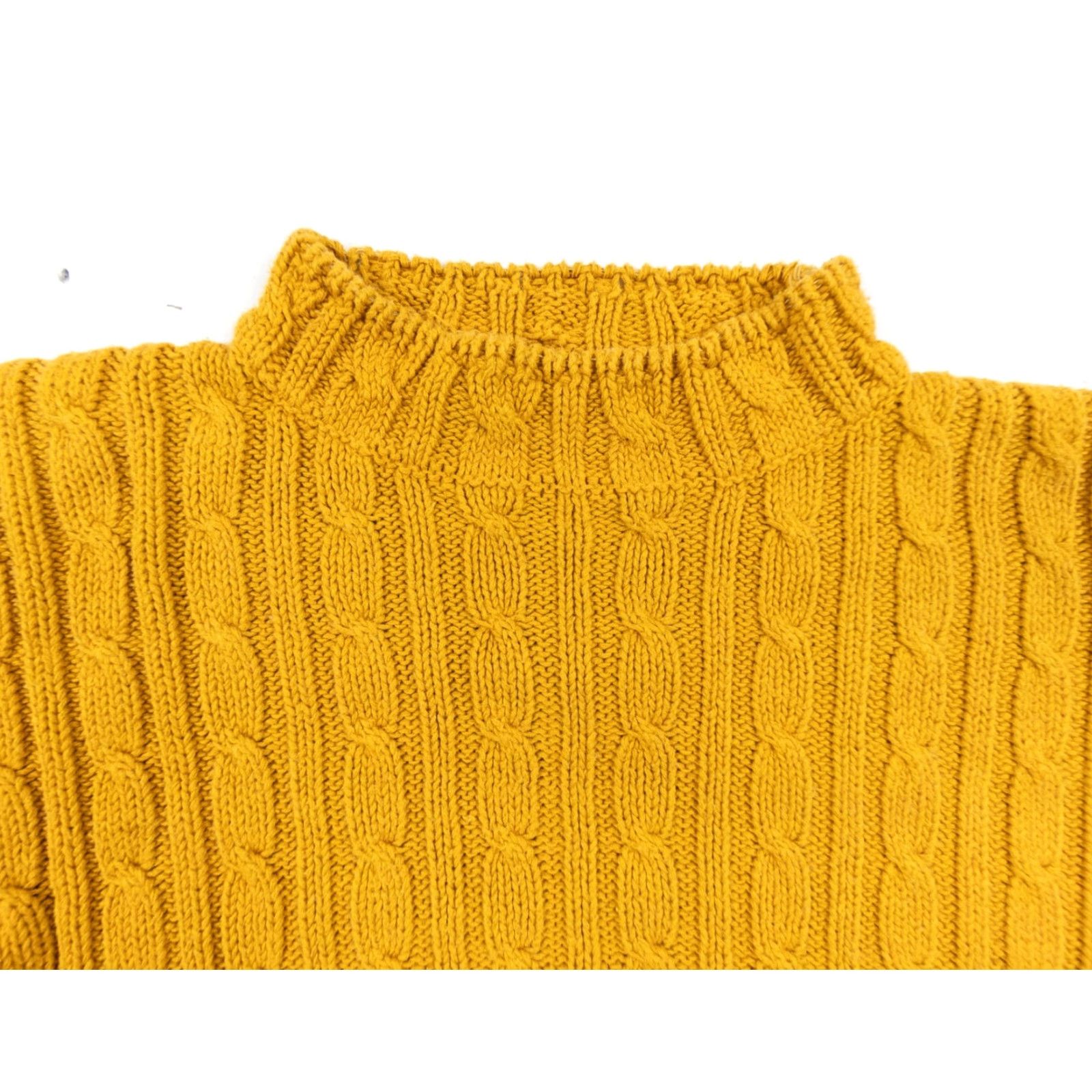 Vintage VINTAGE Hunt Club Women's Sweater Knit Cable Pullover Adult Medium Orange All Seasons Crew/Mock Neck, Ramie-Cotton, 2-Ply Knit, Pre-Owned Size M / US 6-8 / IT 42-44 - 2 Thumbnail