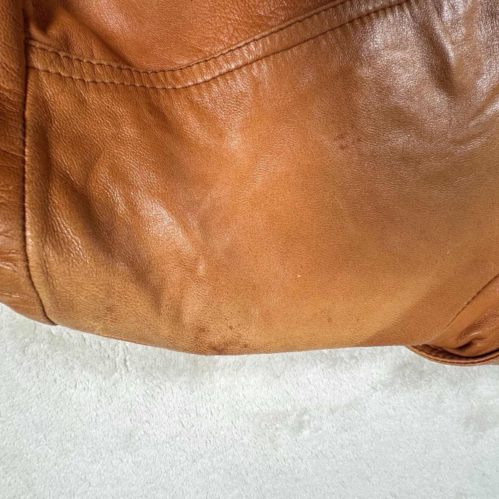 Vintage VINTAGE Goya De Espan'a Leather Jacket Hipster Light Brown 42 Size US XS / EU 42 / 0 - 5 Thumbnail