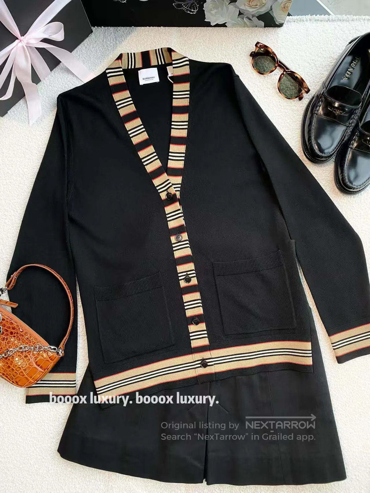 Burberry Burberry Plaid patchwork cardigan| Size M / US 6-8 / IT 42-44 - 1 Thumbnail
