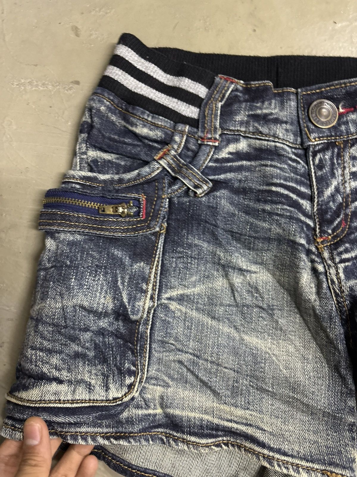 If Six Was Nine RNA H Naoto Acid Wash Japanese brand Denim shorts Size 30" / US 8 / IT 44 - 12 Thumbnail