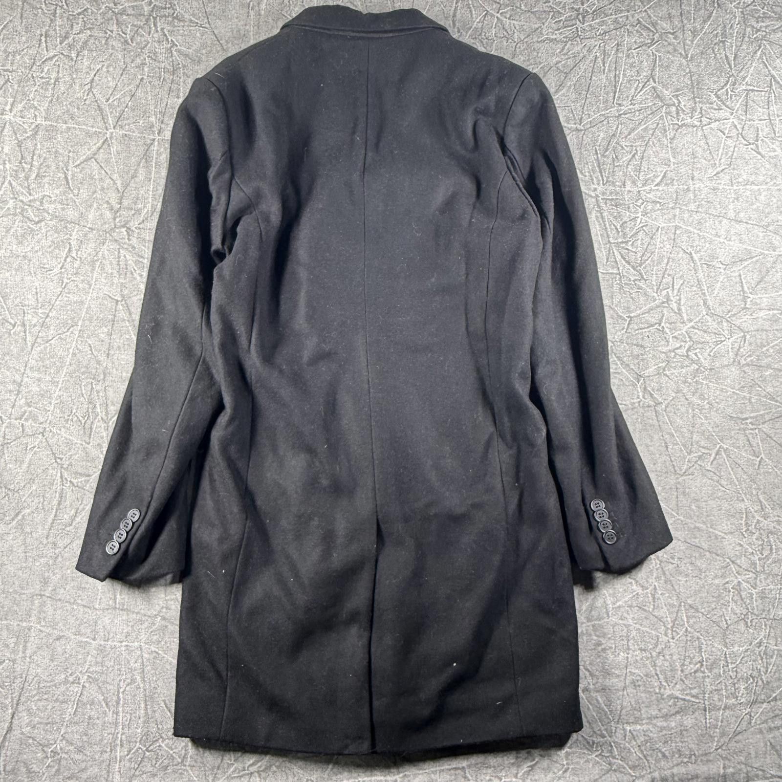 H&M H&M Coat Men's 36R Black Single-Breasted Wool Blend Size US M / EU 48-50 / 2 - 6 Thumbnail