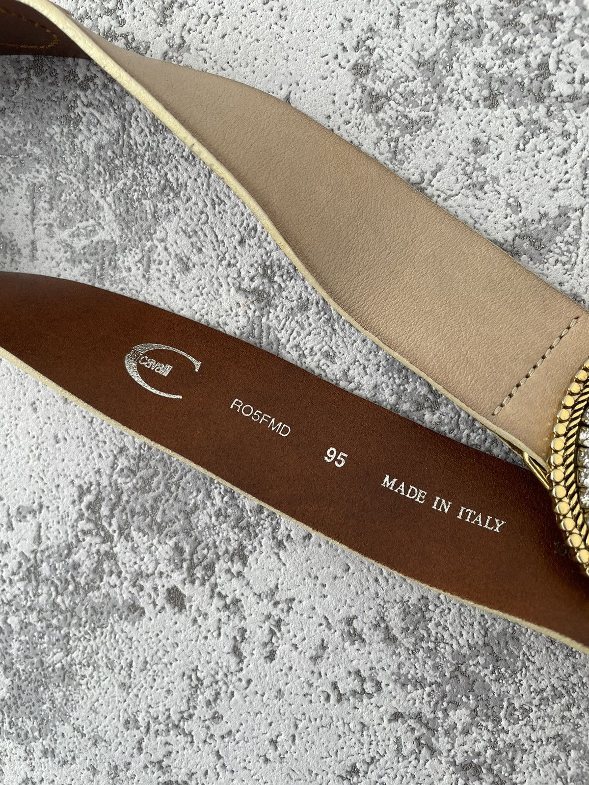 Just Cavalli Vintage Roberto Cavalli Y2K Leather Belt Size ONE SIZE - 4 Thumbnail