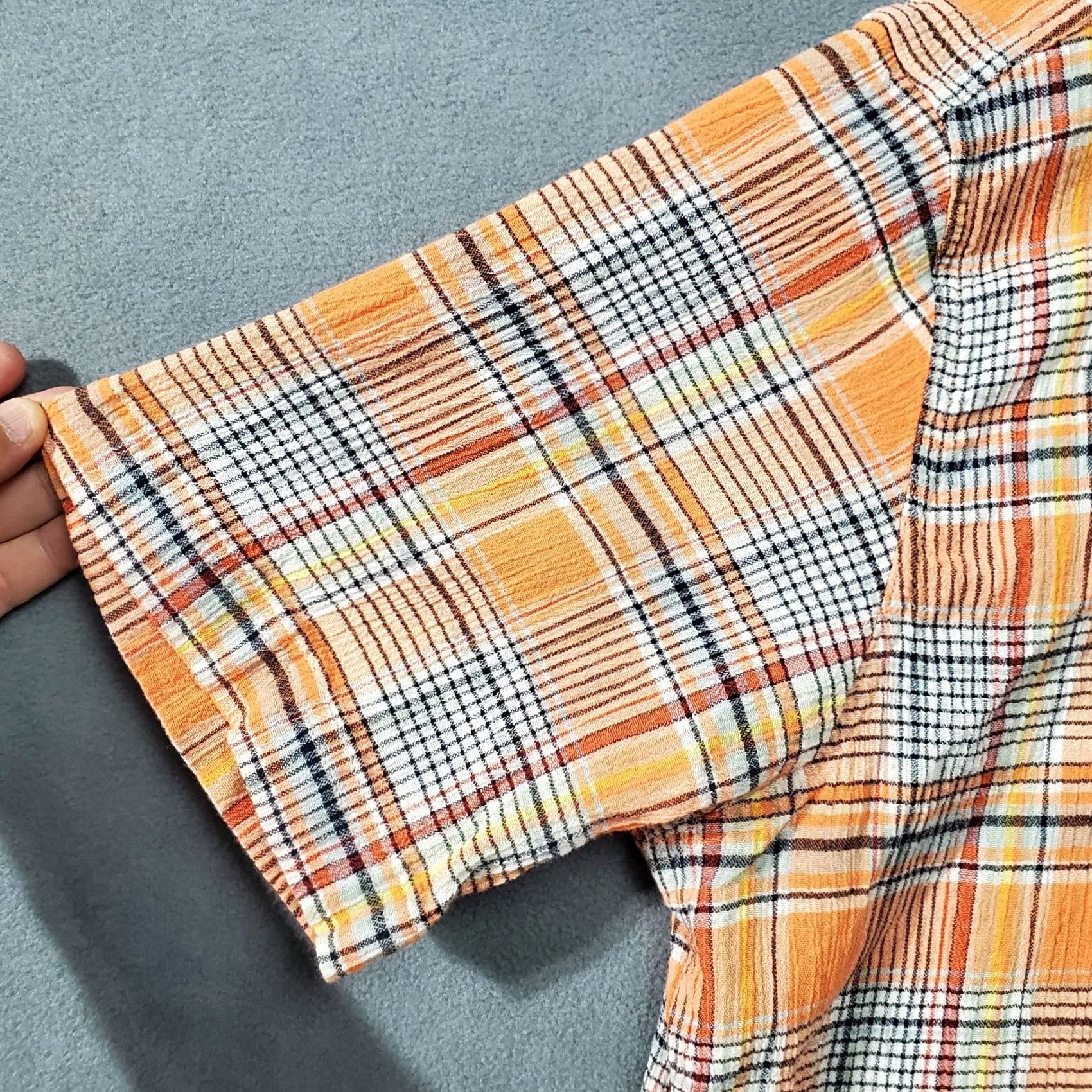 Patagonia Patagonia Shirt Mens Large Orange Plaid Textured Short Sleeve Outdoor Hiking Shirt Size US L / EU 52-54 / 3 - 2 Thumbnail