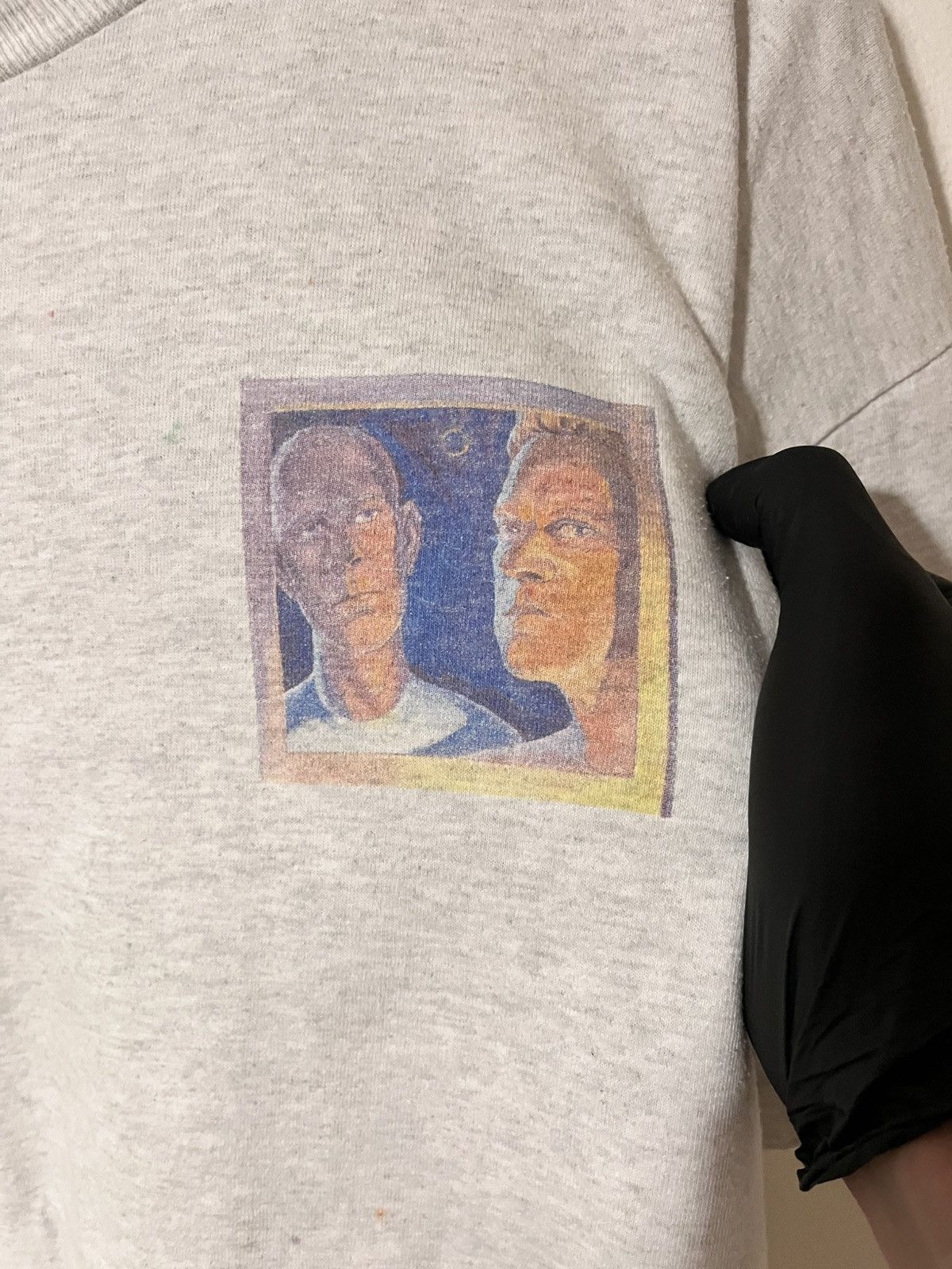 Vintage Erasure 💫 VTG Faded tshirt Size US XL / EU 56 / 4 - 4 Thumbnail