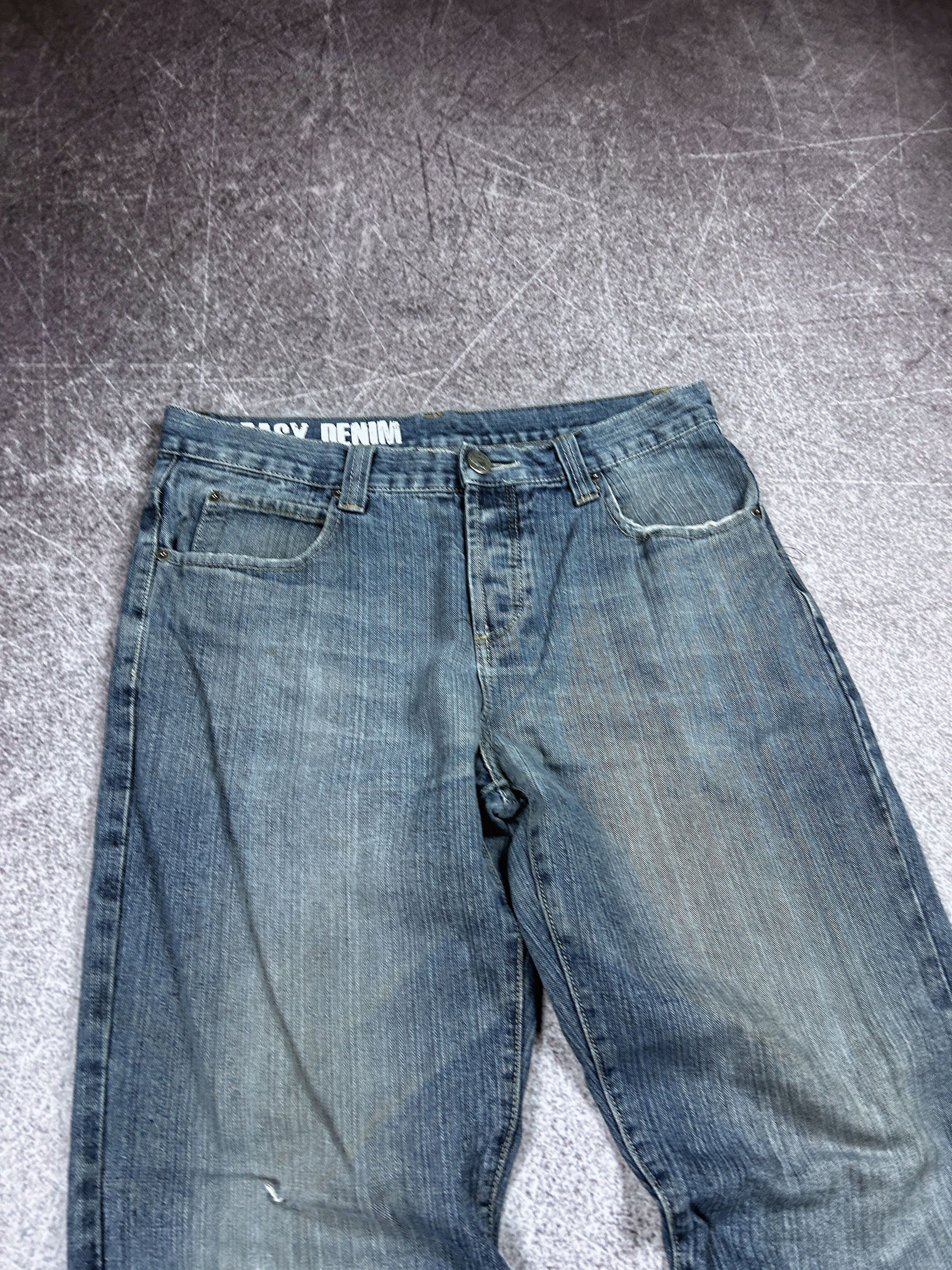 Designer VTG Baggy Rap SK8 JNCO Balenci Style Washed Jeans Y2K Size US 32 / EU 48 - 5 Thumbnail