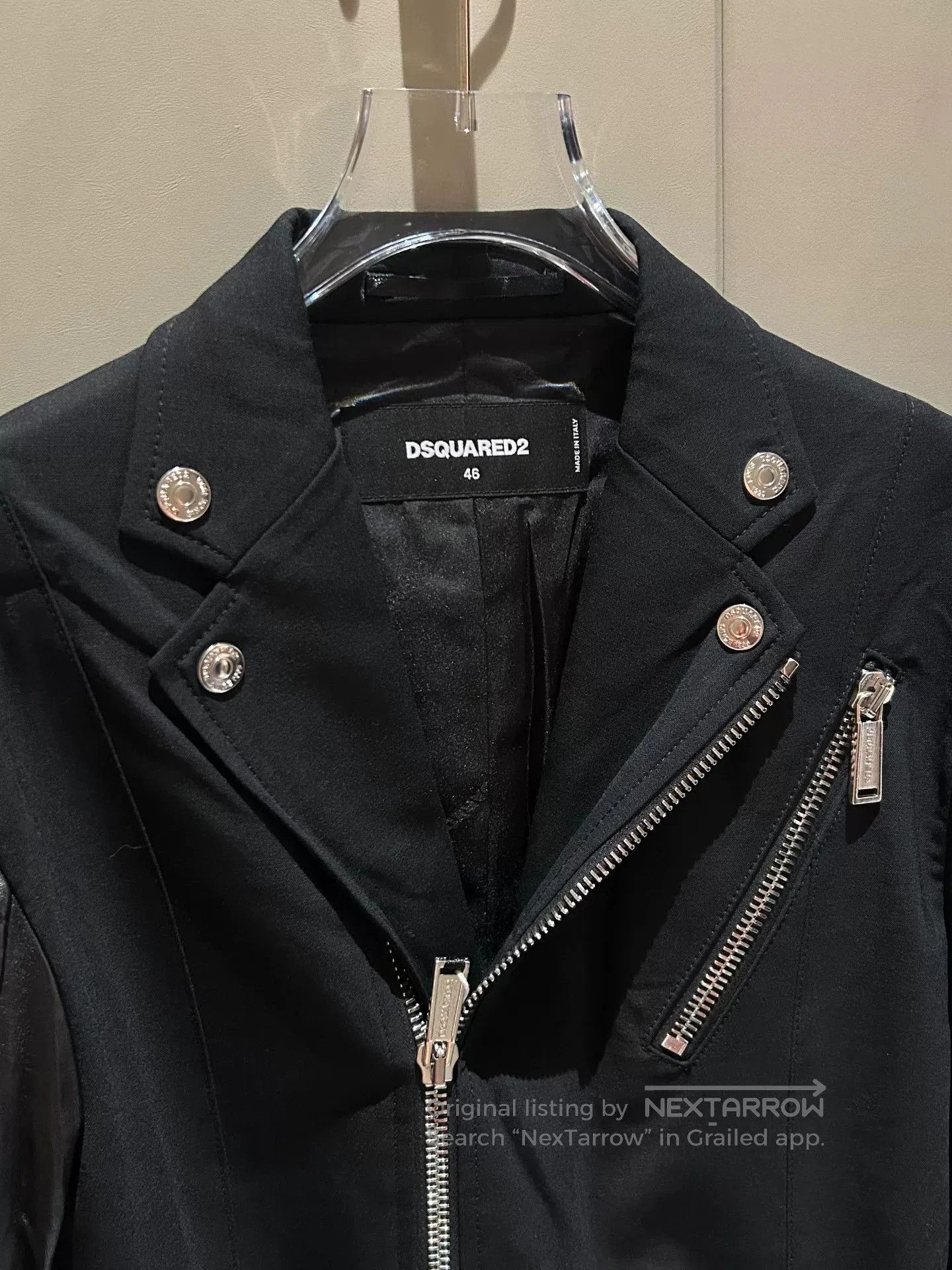Dsquared2 DSQUARED2 Men's Leather Coat. Size US S / EU 44-46 / 1 - 2 Thumbnail
