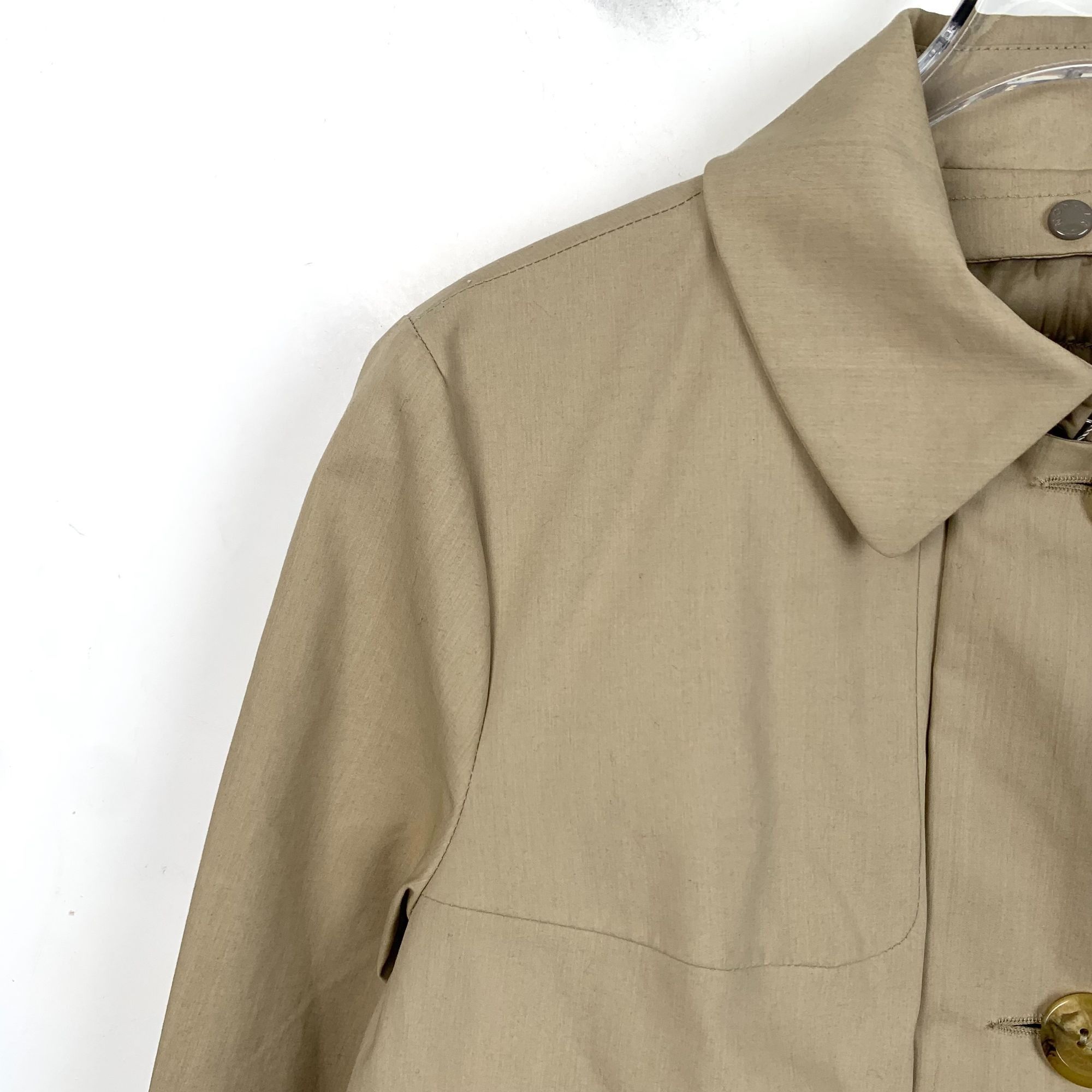 Moncler [Moncler] Brown Notch Lapel Single-Breast Long Sleeve Trench Size L / US 10 / IT 46 - 9 Thumbnail