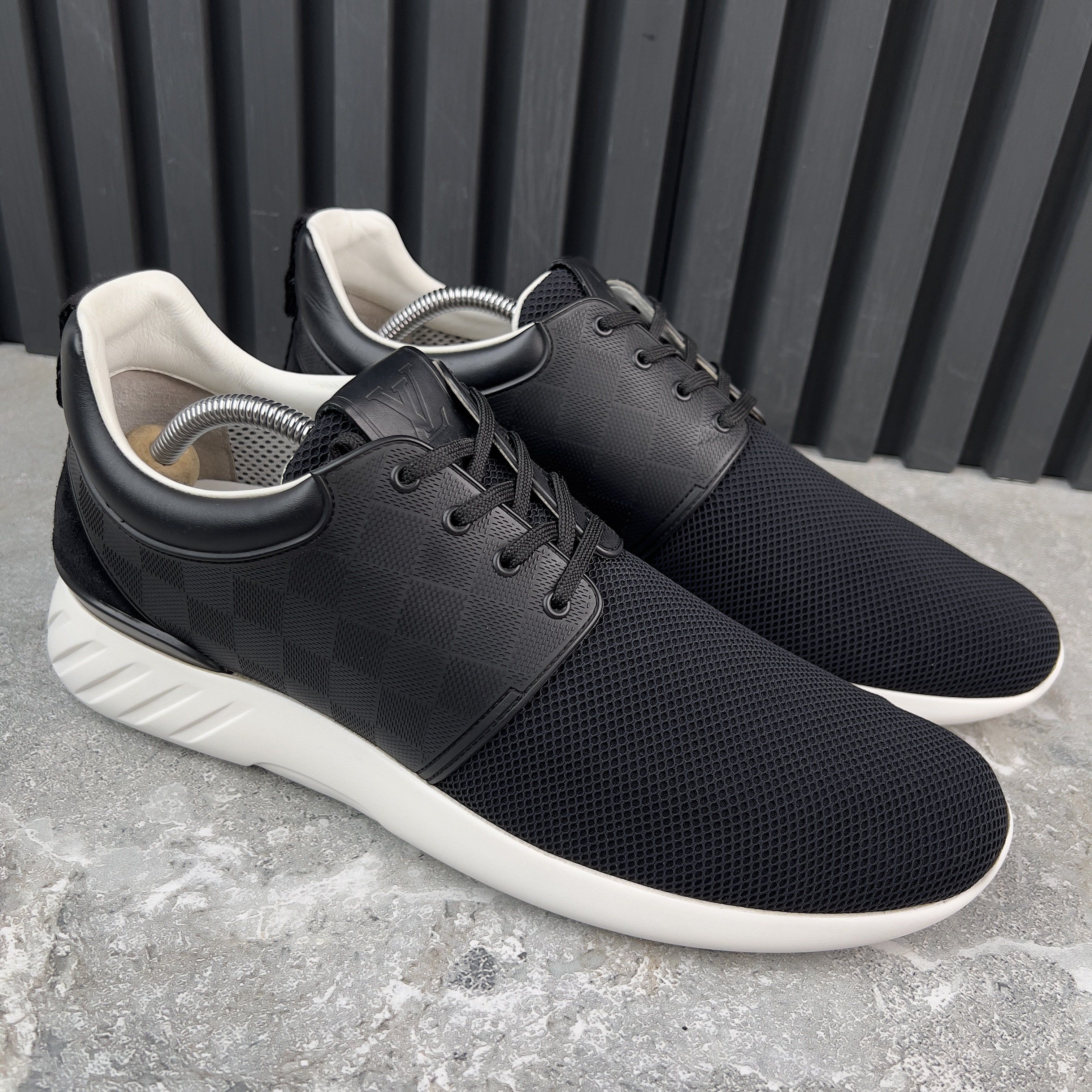 Louis Vuitton Fastlane Sneakers Damier Black Mesh Size US 11 / EU 44 - 4 Thumbnail