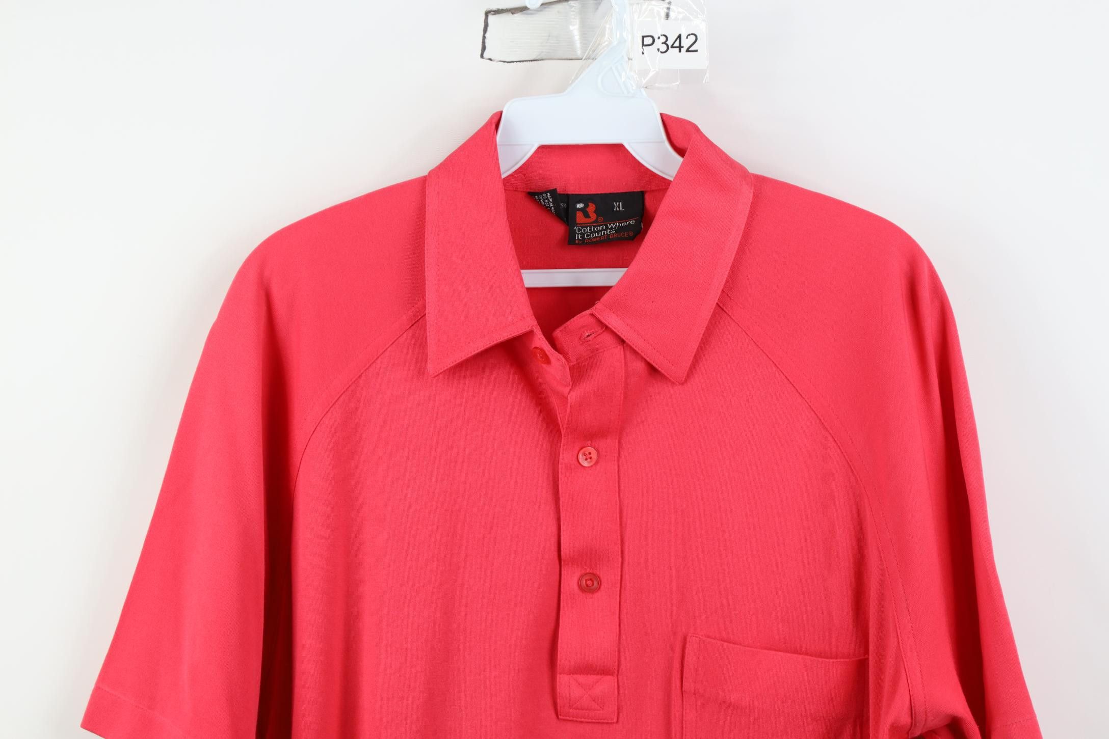 Vintage Vintage 70s Streetwear Pocket Collared Golf Polo Shirt Red Size US XL / EU 56 / 4 - 2 Thumbnail