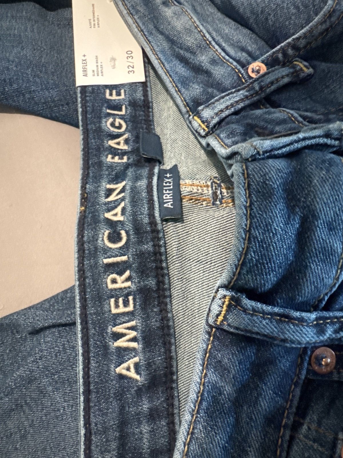 American Eagle Outfitters American Eagle Airflex +! Jeans Size US 32 / EU 48 - 2 Thumbnail